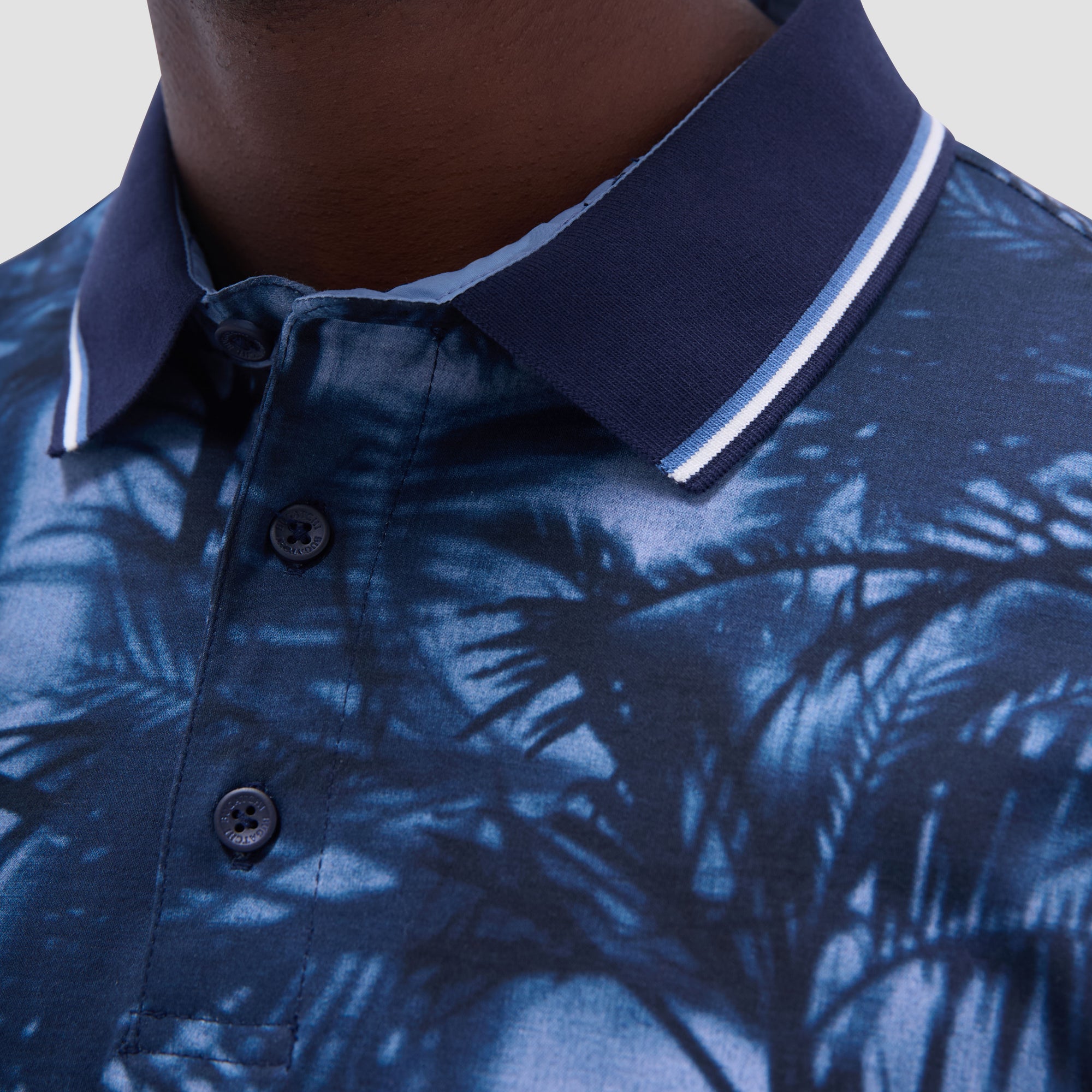 Indigo Palm Polo Shirt