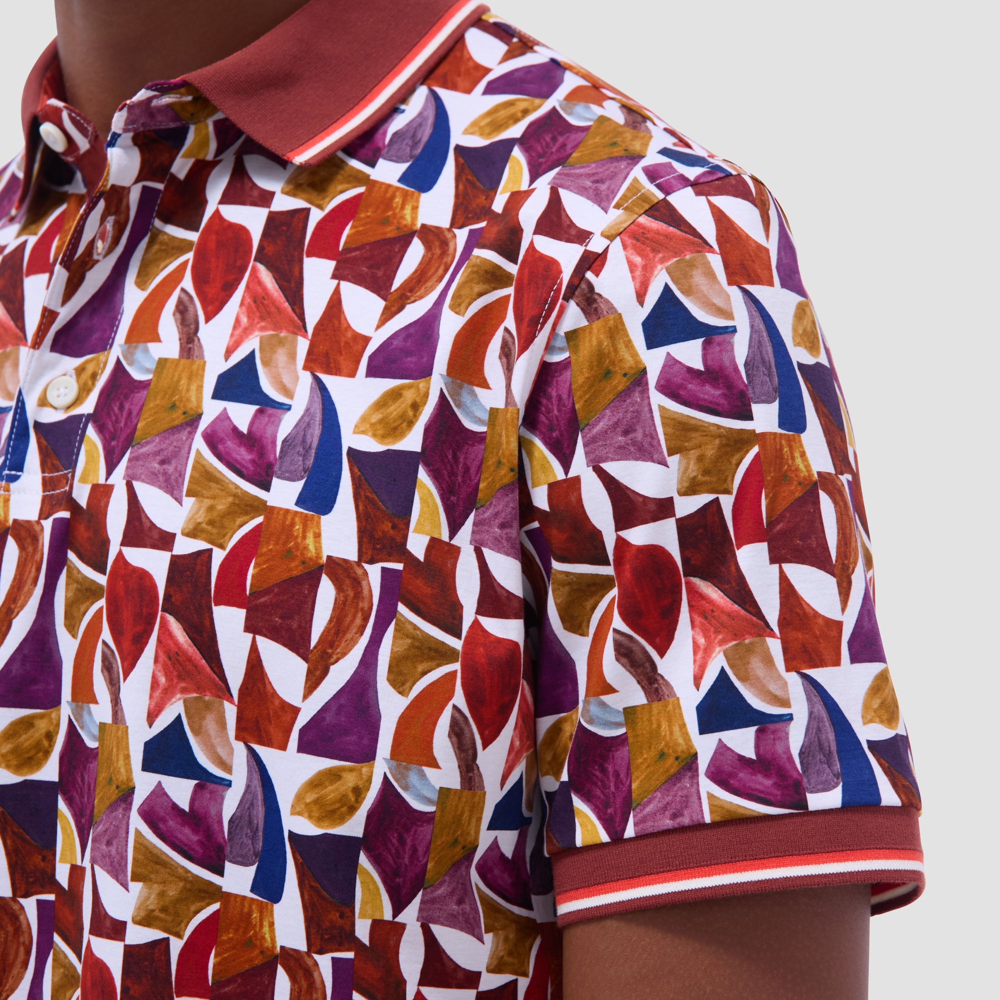 Abstract Polo Shirt