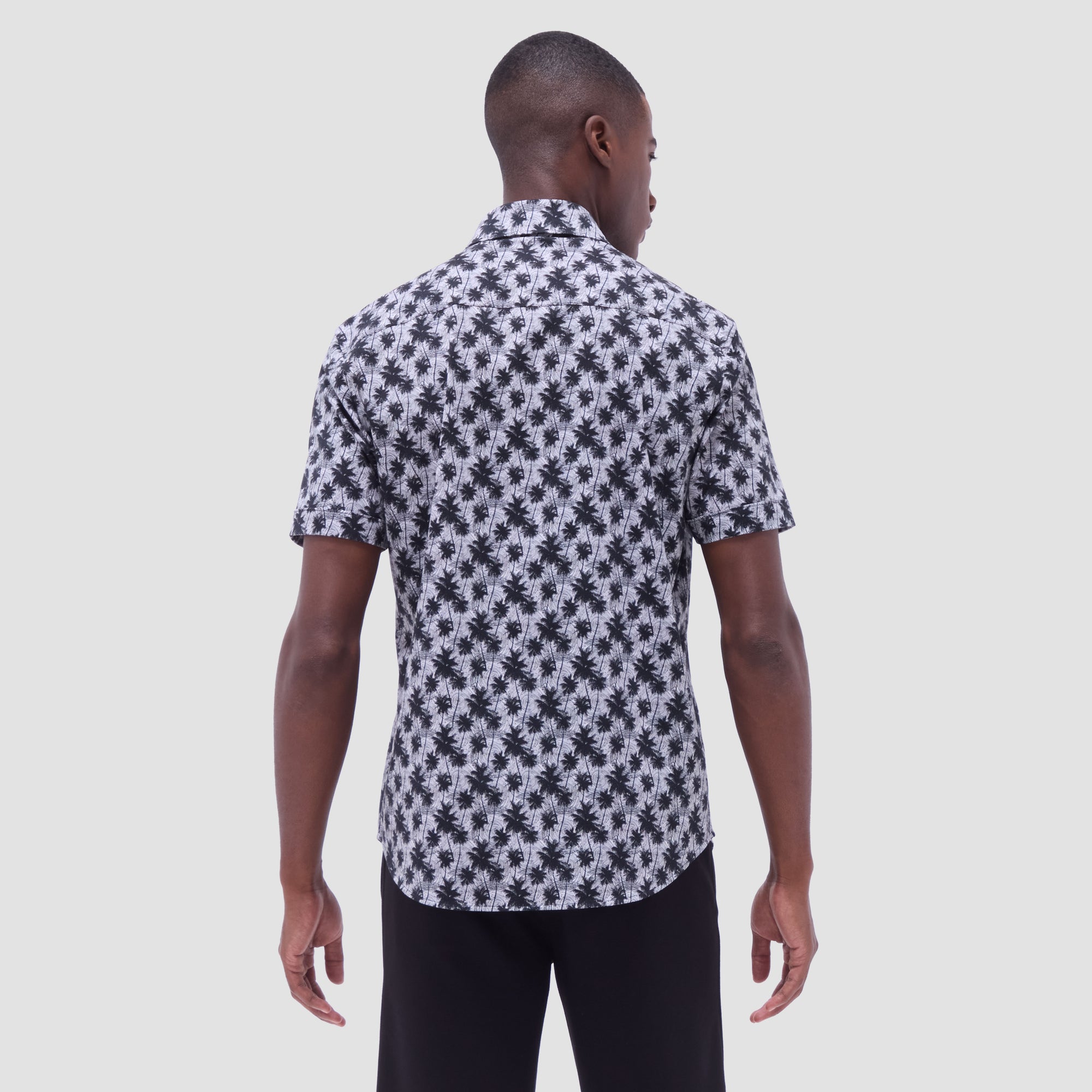 Miles Palm Tree OoohCotton Short-Sleeve Shirt