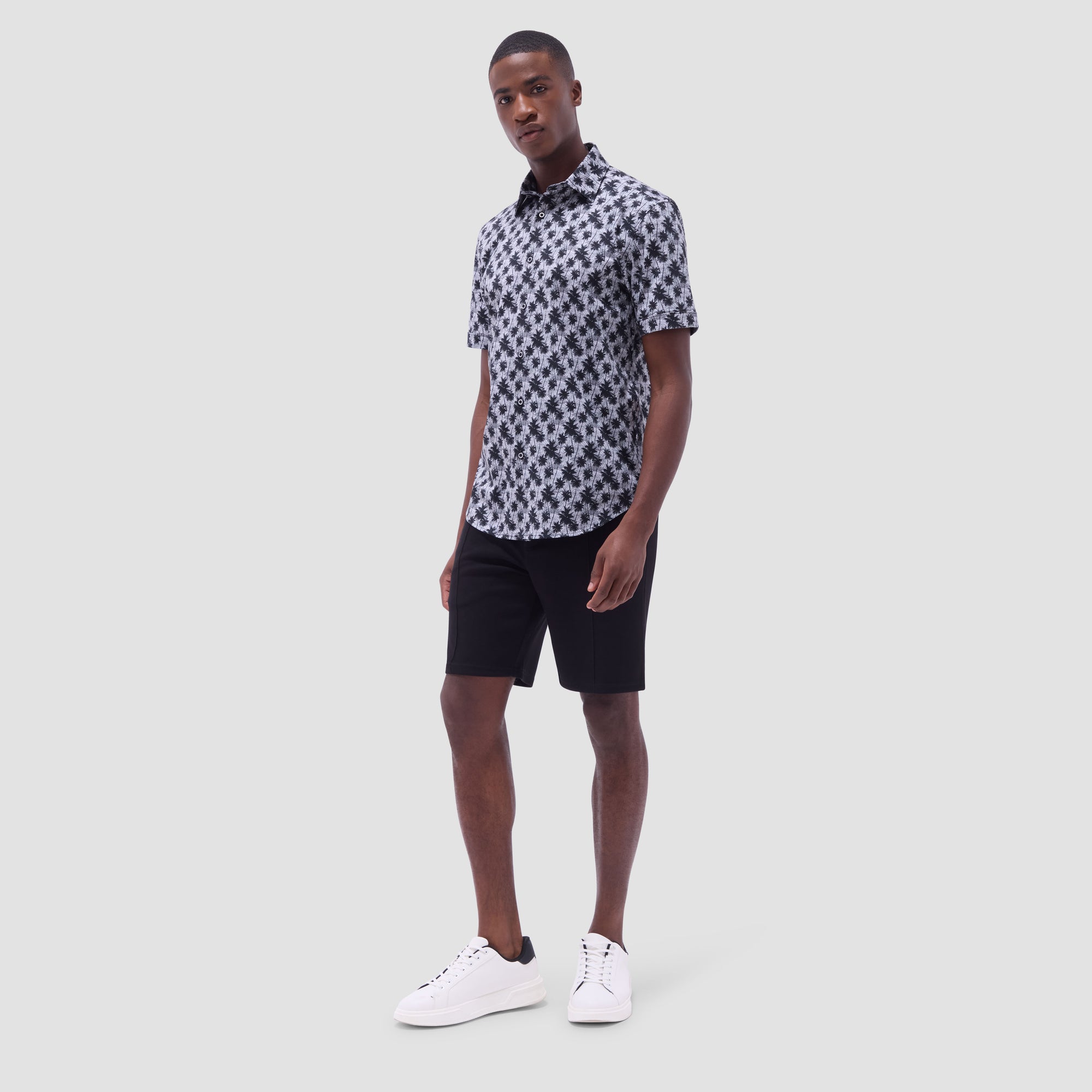 Miles Palm Tree OoohCotton Short-Sleeve Shirt
