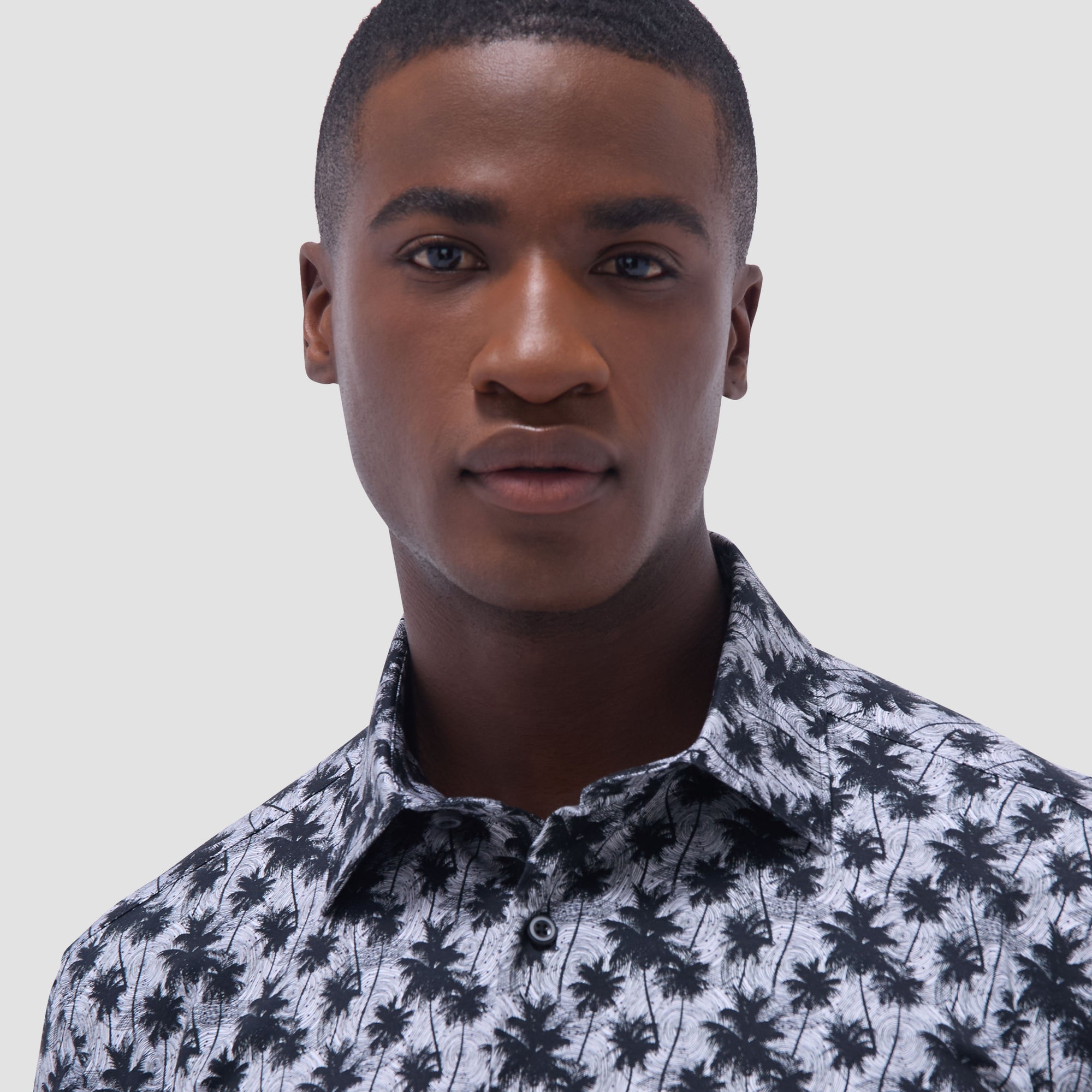 Miles Palm Tree OoohCotton Short-Sleeve Shirt