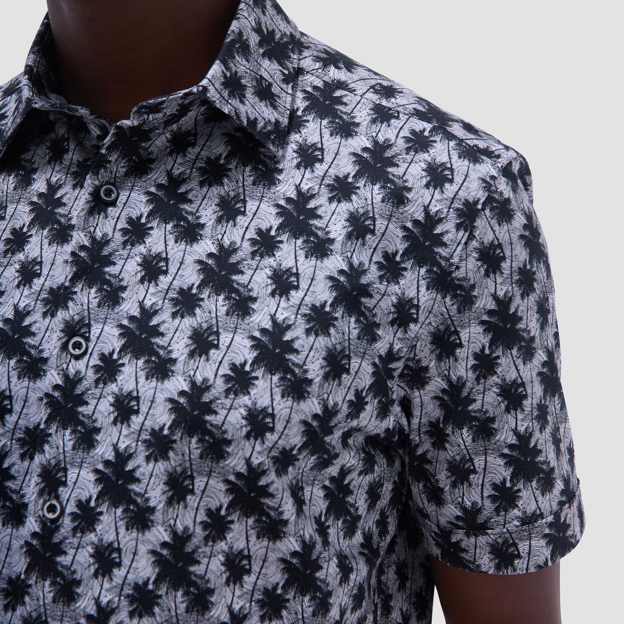 Miles Palm Tree OoohCotton Short-Sleeve Shirt