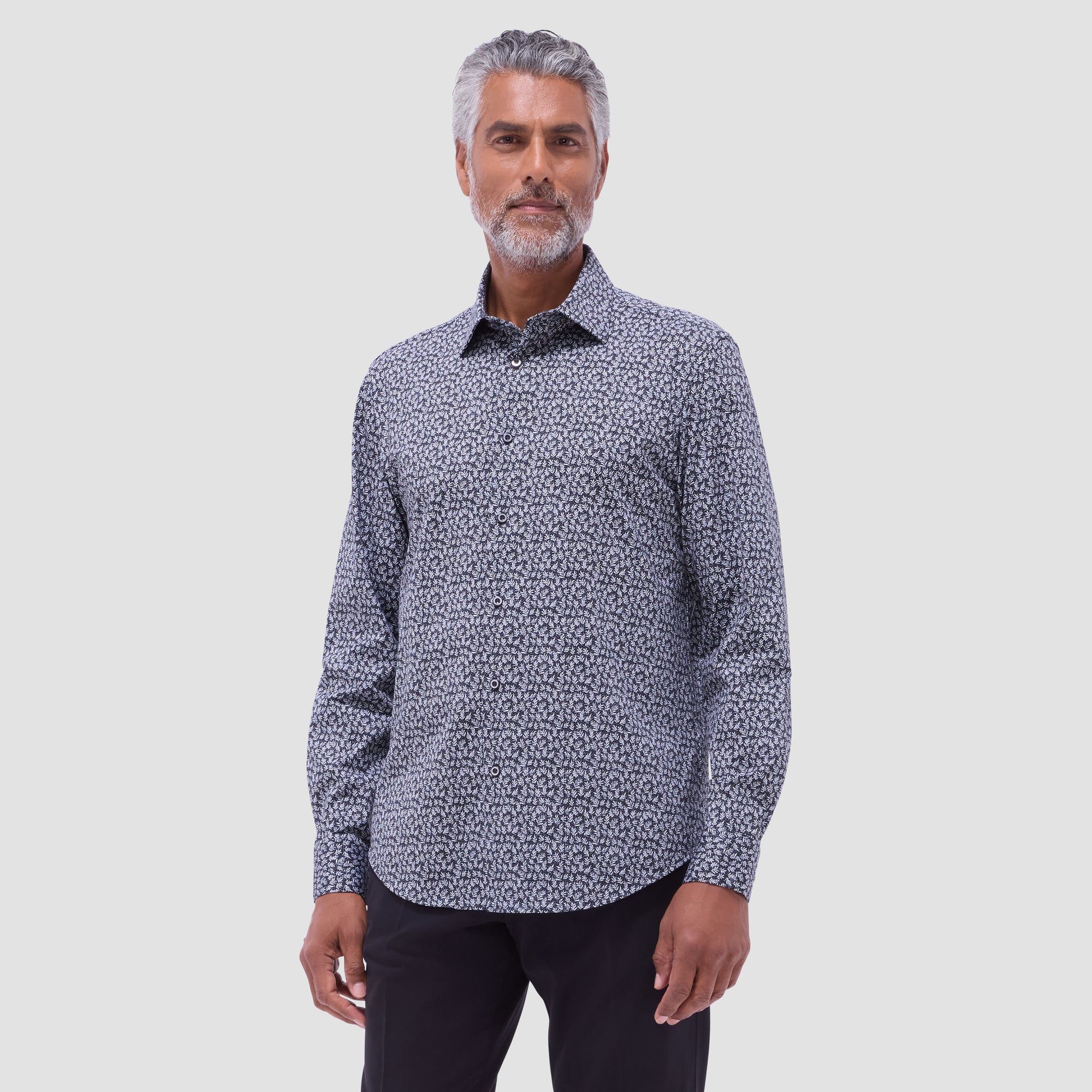 James Leaf Print OoohCotton Shirt