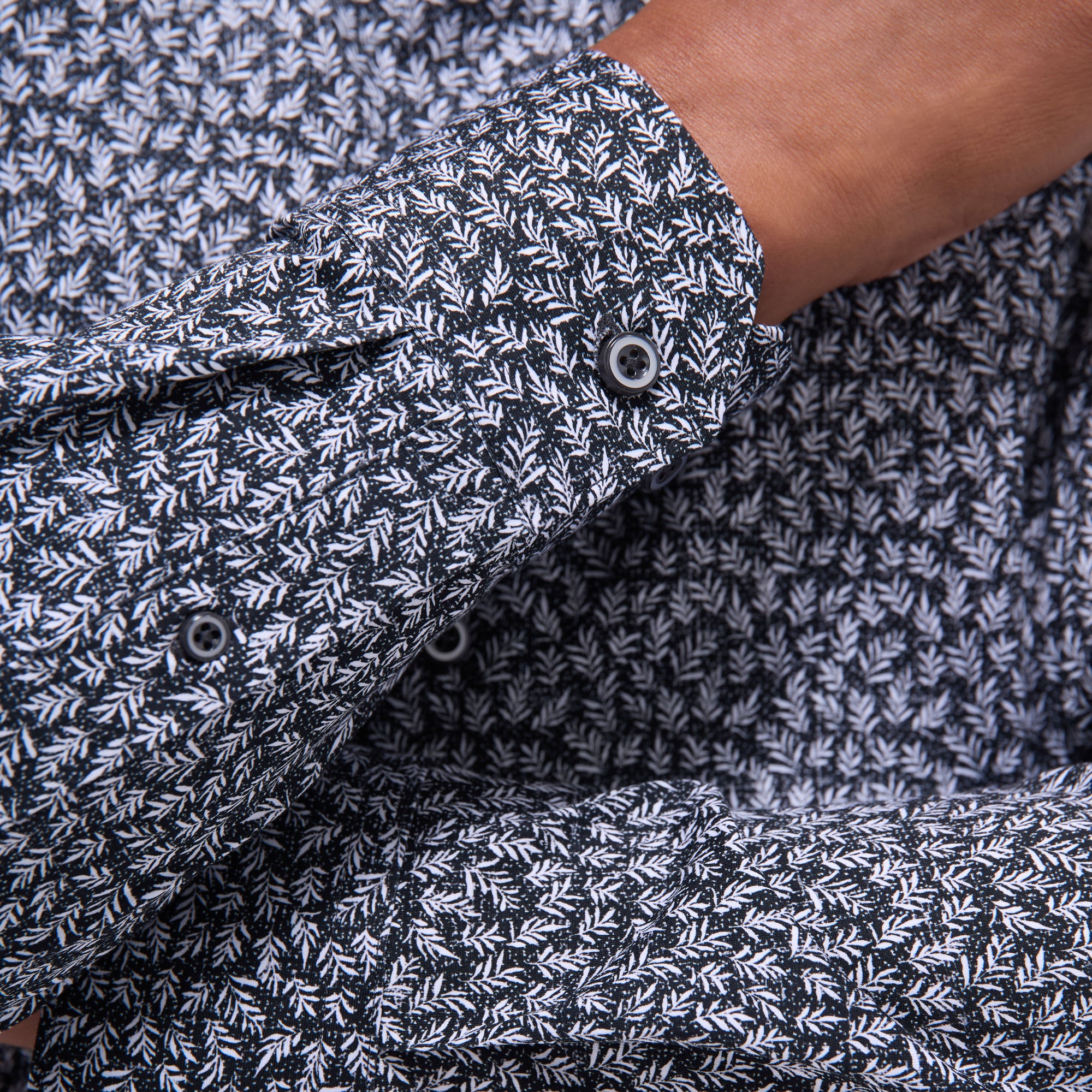 James Leaf Print OoohCotton Shirt
