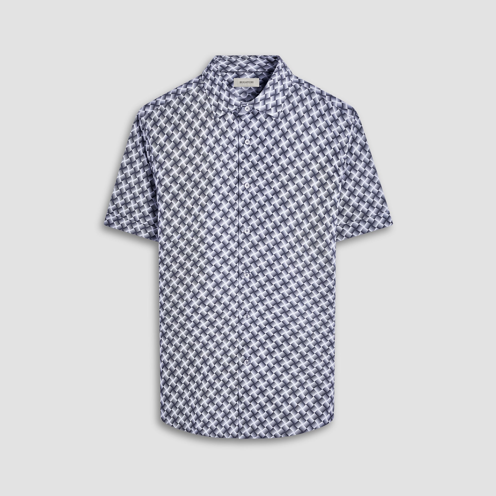 Miles Basketweave OoohCotton Short-Sleeve Shirt
