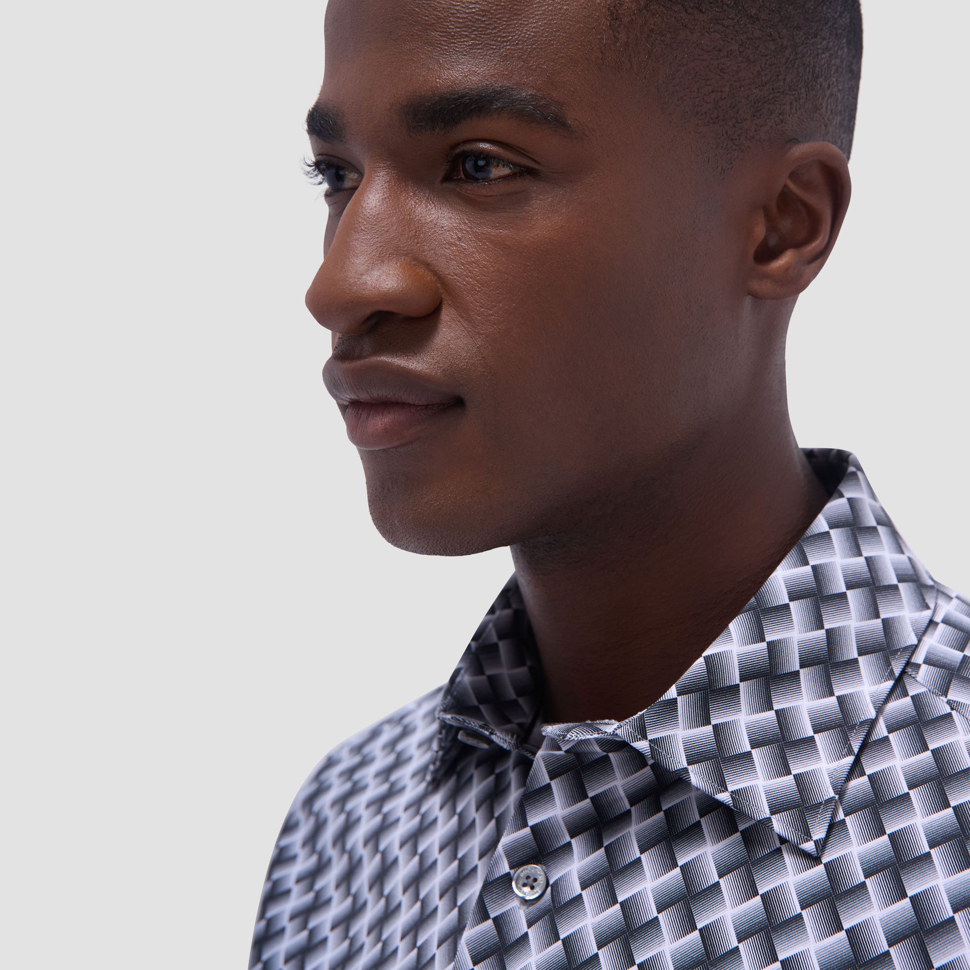 Miles Basketweave OoohCotton Short-Sleeve Shirt