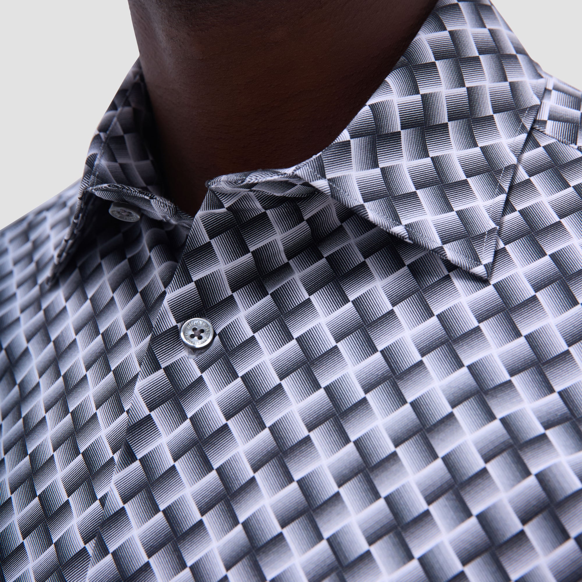 Miles Basketweave OoohCotton Short-Sleeve Shirt