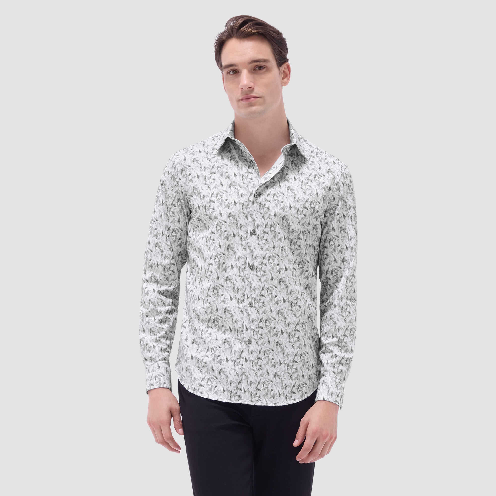 James Leaf Print OoohCotton Shirt