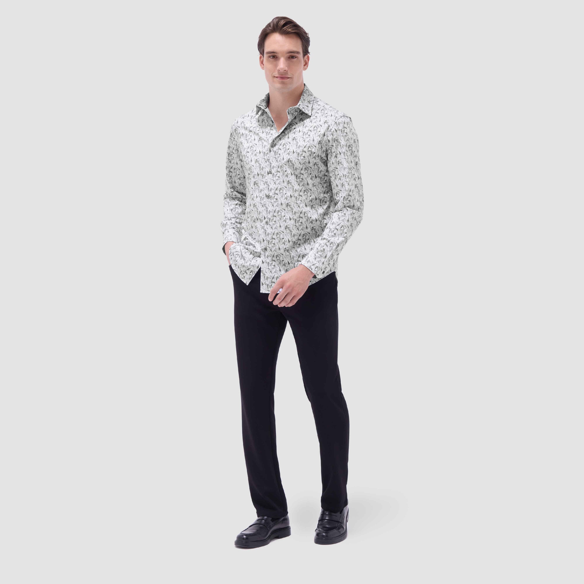 James Leaf Print OoohCotton Shirt