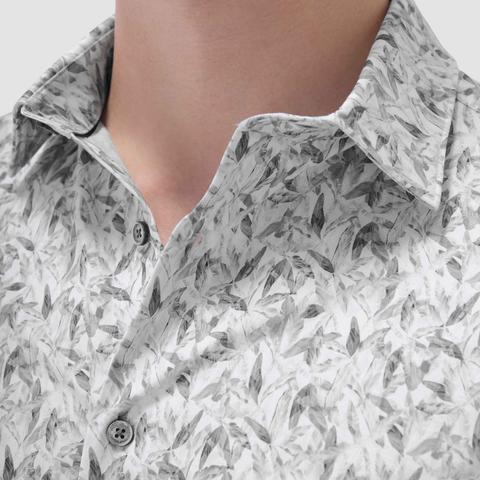 James Leaf Print OoohCotton Shirt