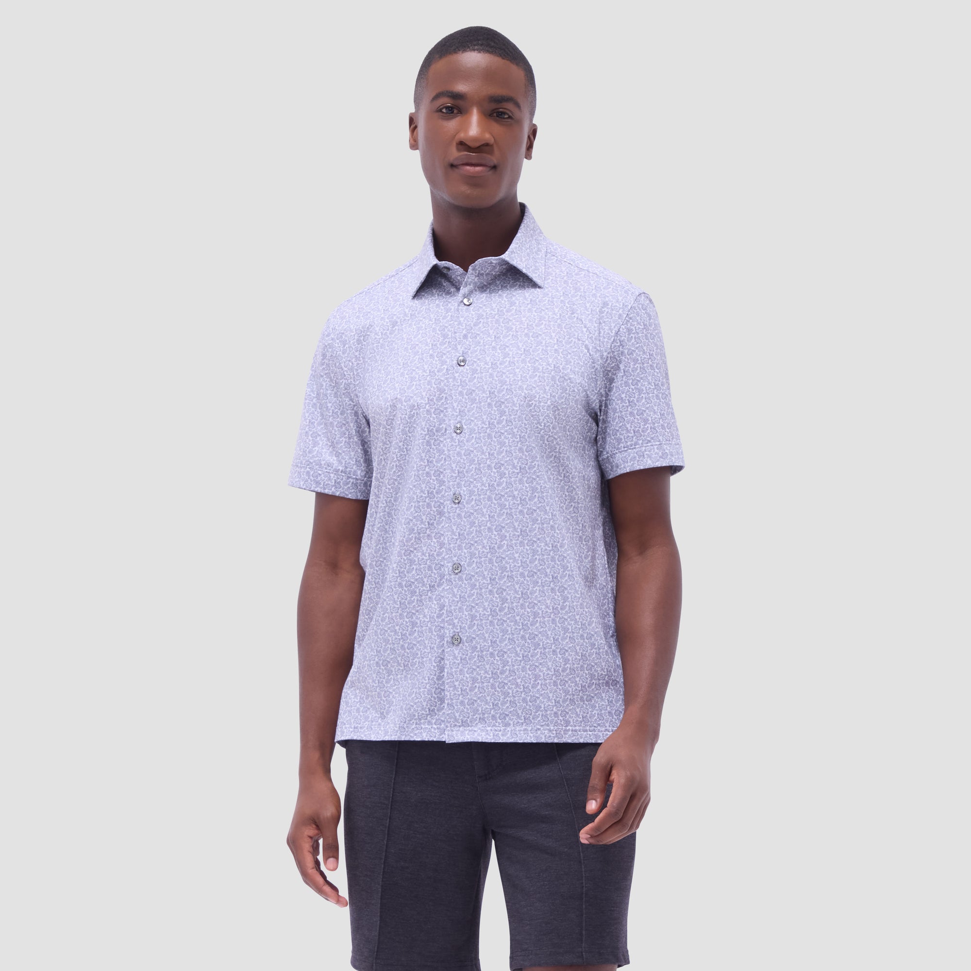 Milo Paisley OoohCotton Short-Sleeve Shirt