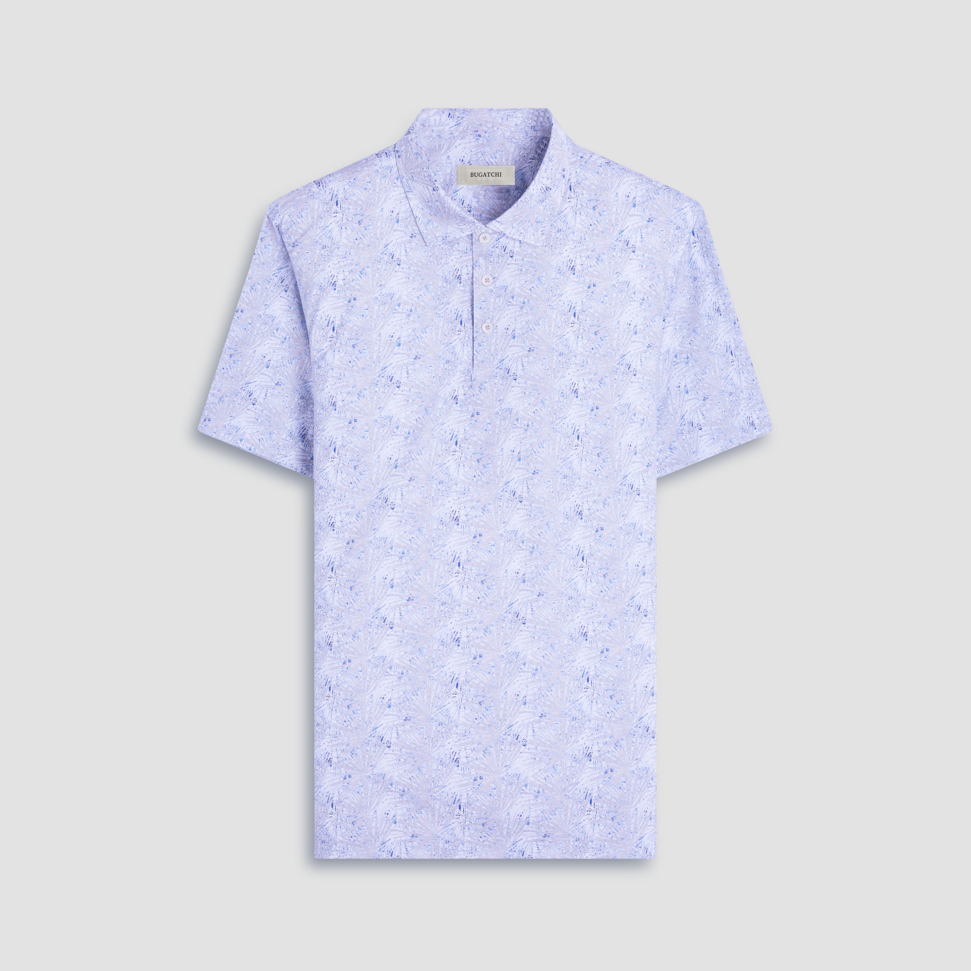 Victor Leaf Print OoohCotton Polo Shirt