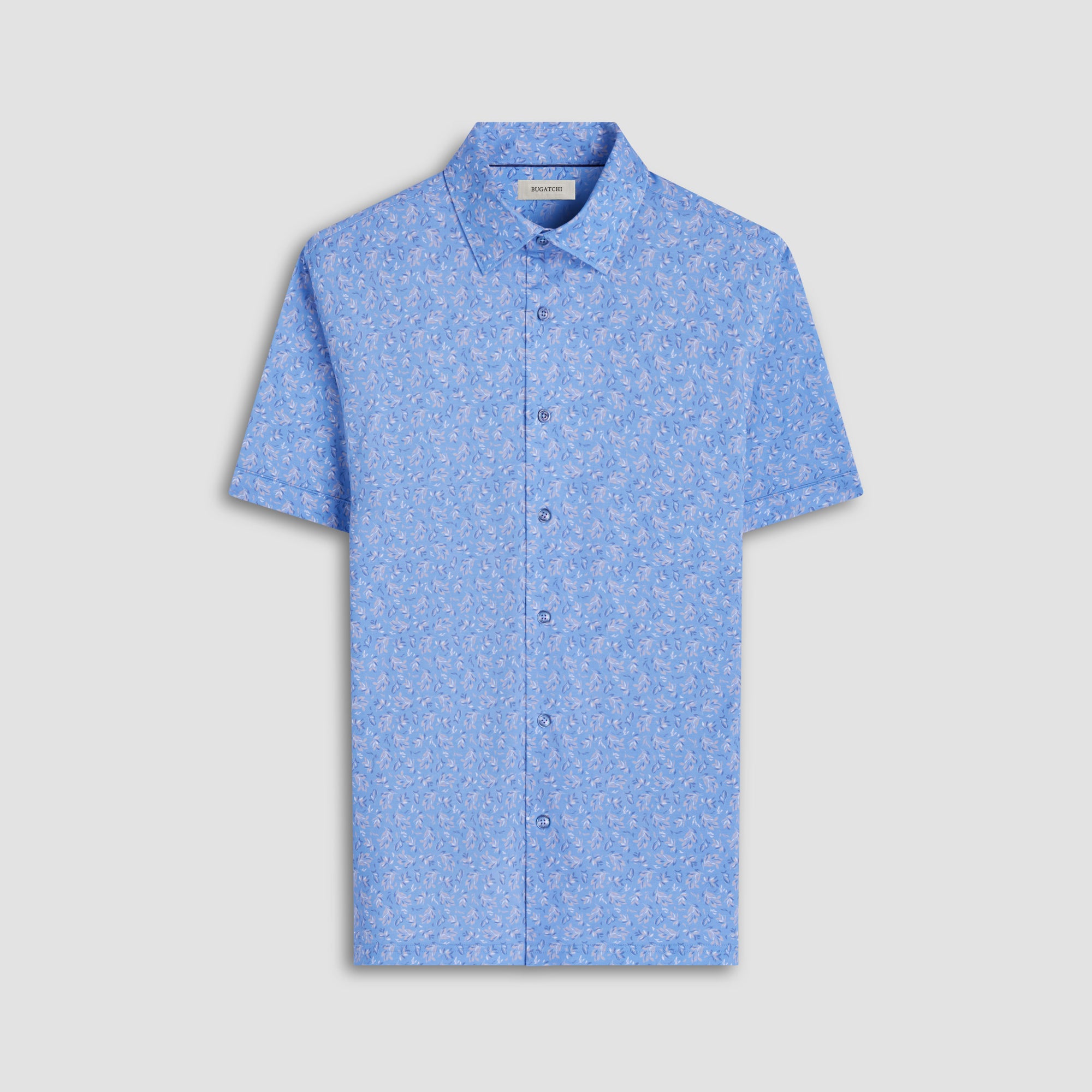 Milo Leaf Print OoohCotton Short-Sleeve Shirt
