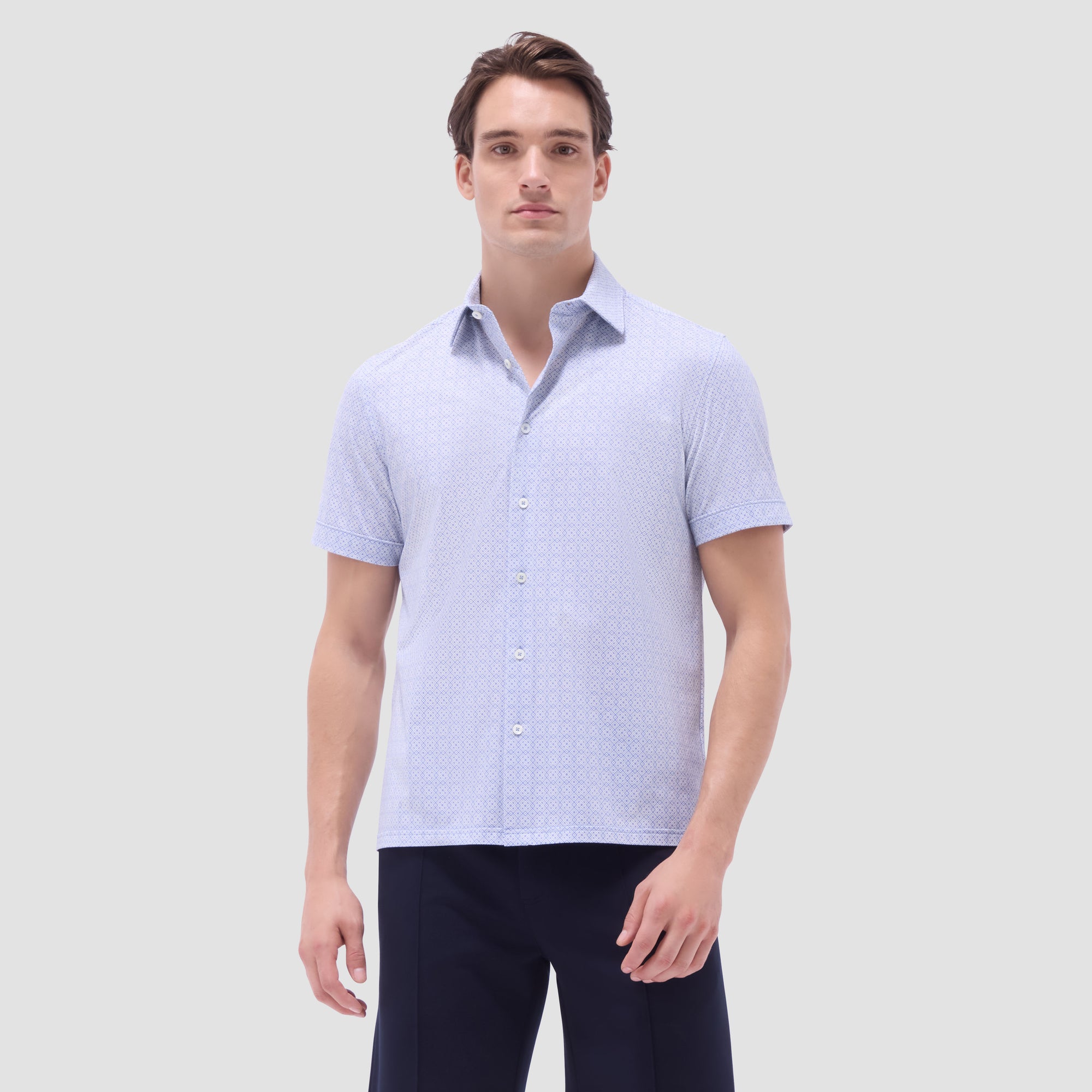 Milo Geometric OoohCotton Short-Sleeve Shirt
