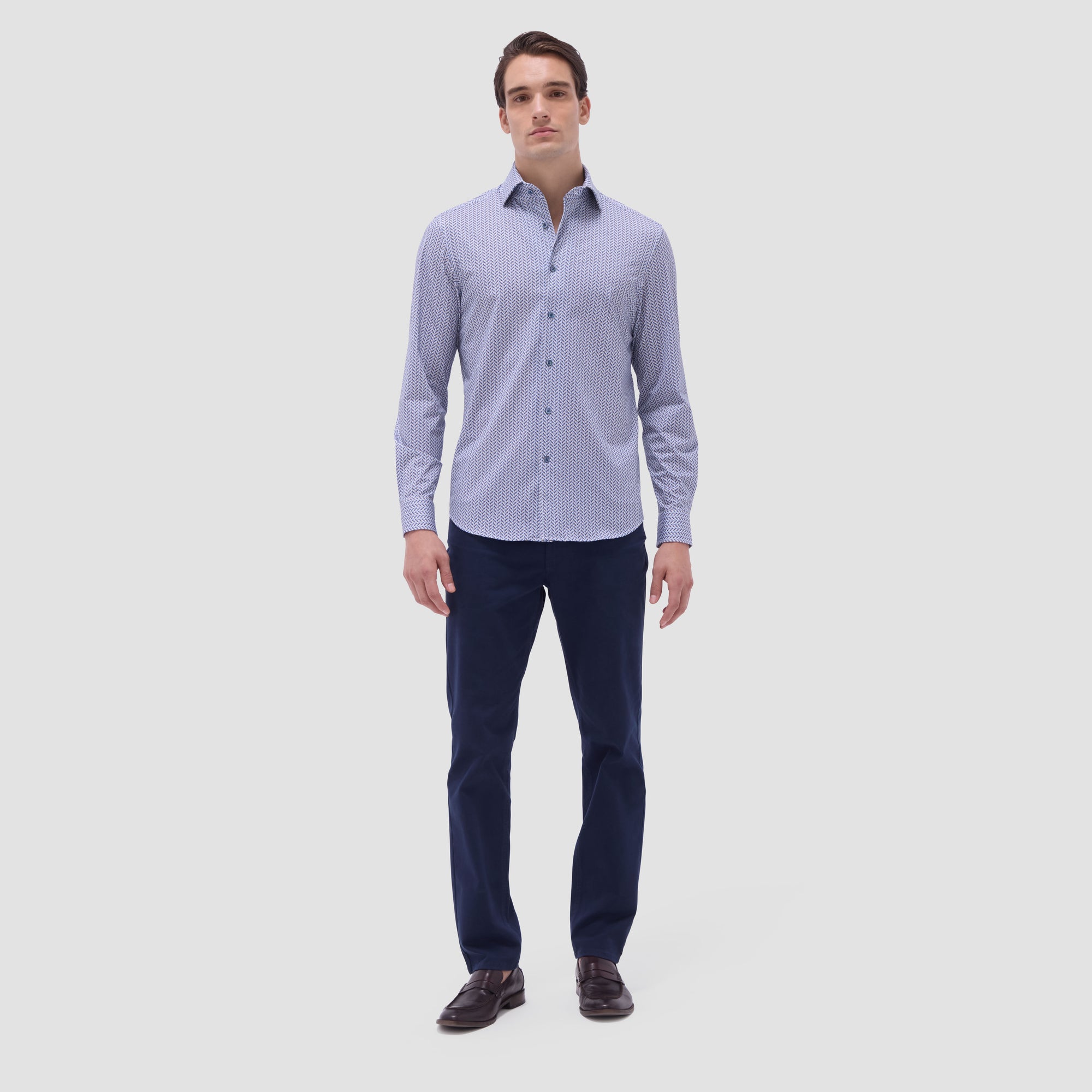 Devon Herringbone OoohCotton Shirt