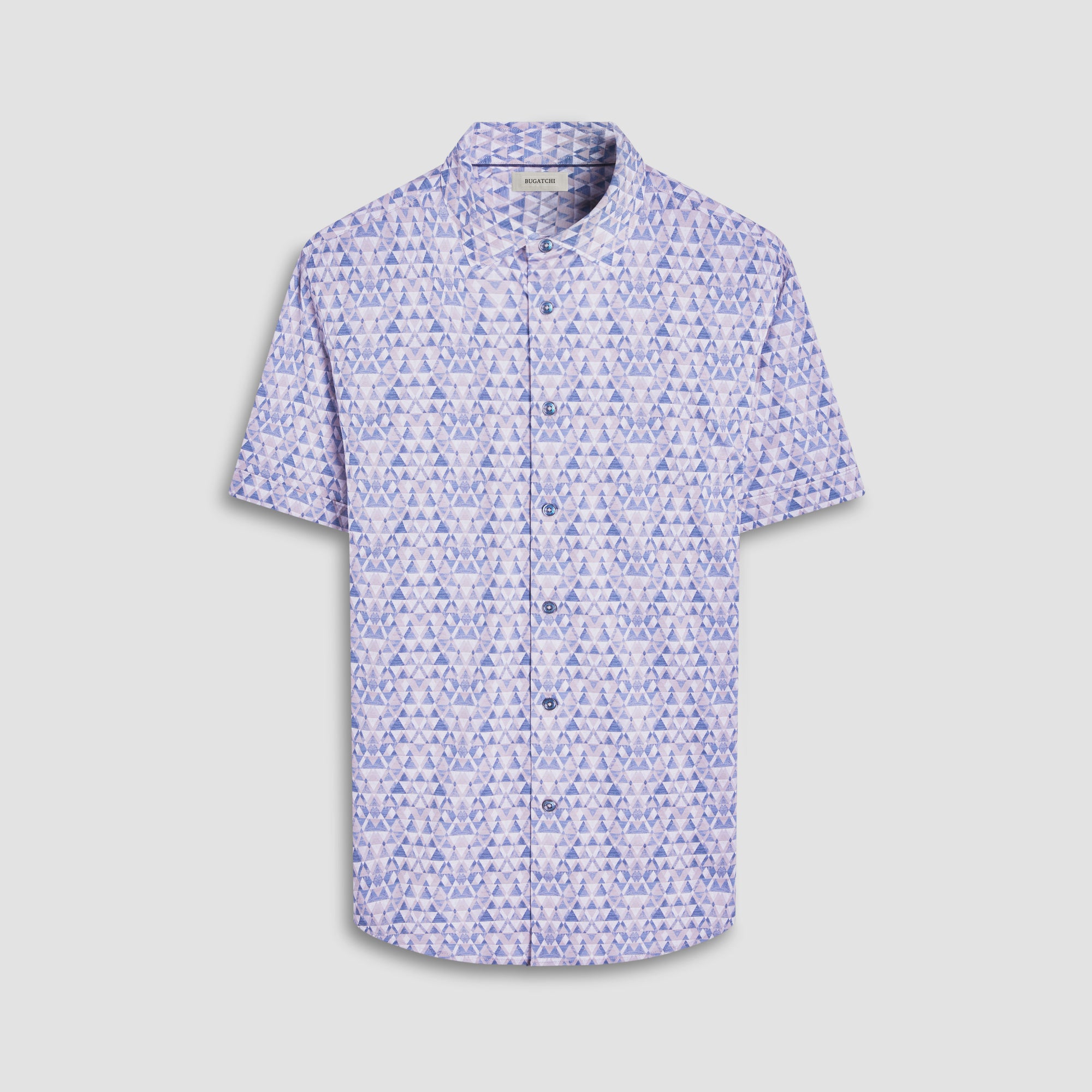 Miles Geometric OoohCotton Short-Sleeve Shirt