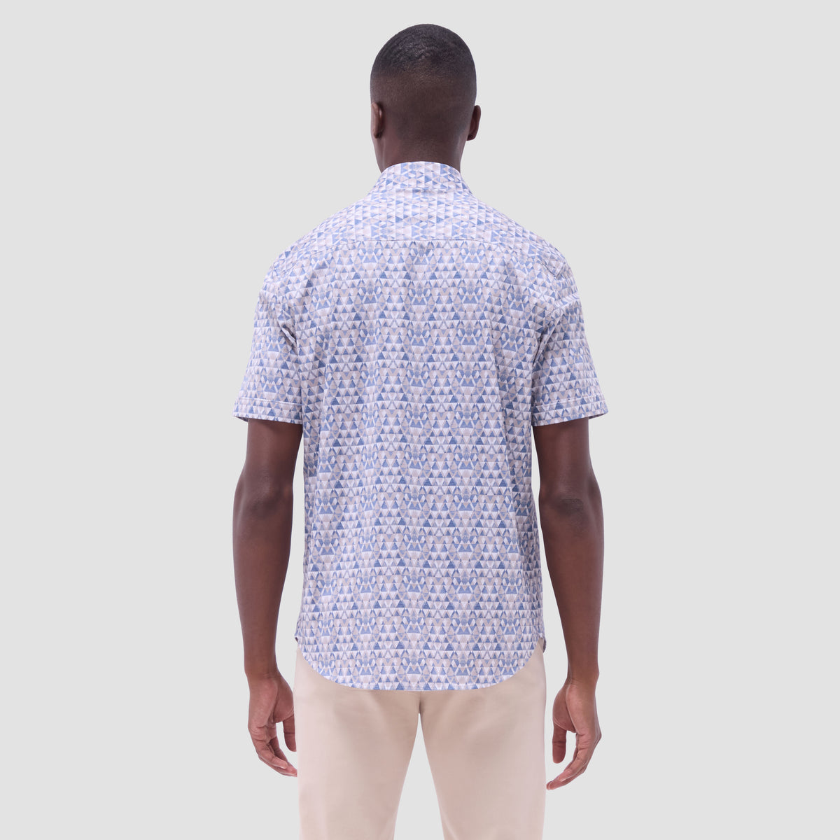 Miles Geometric OoohCotton Short-Sleeve Shirt
