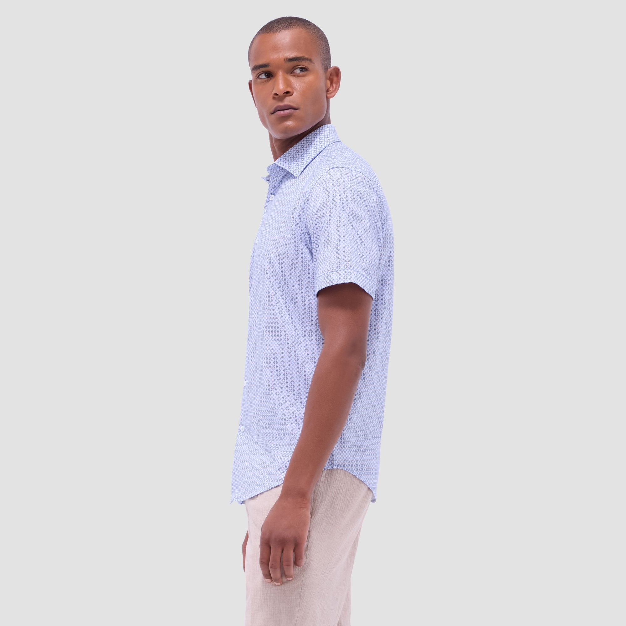 Miles Mosaic OoohCotton Short-Sleeve Shirt
