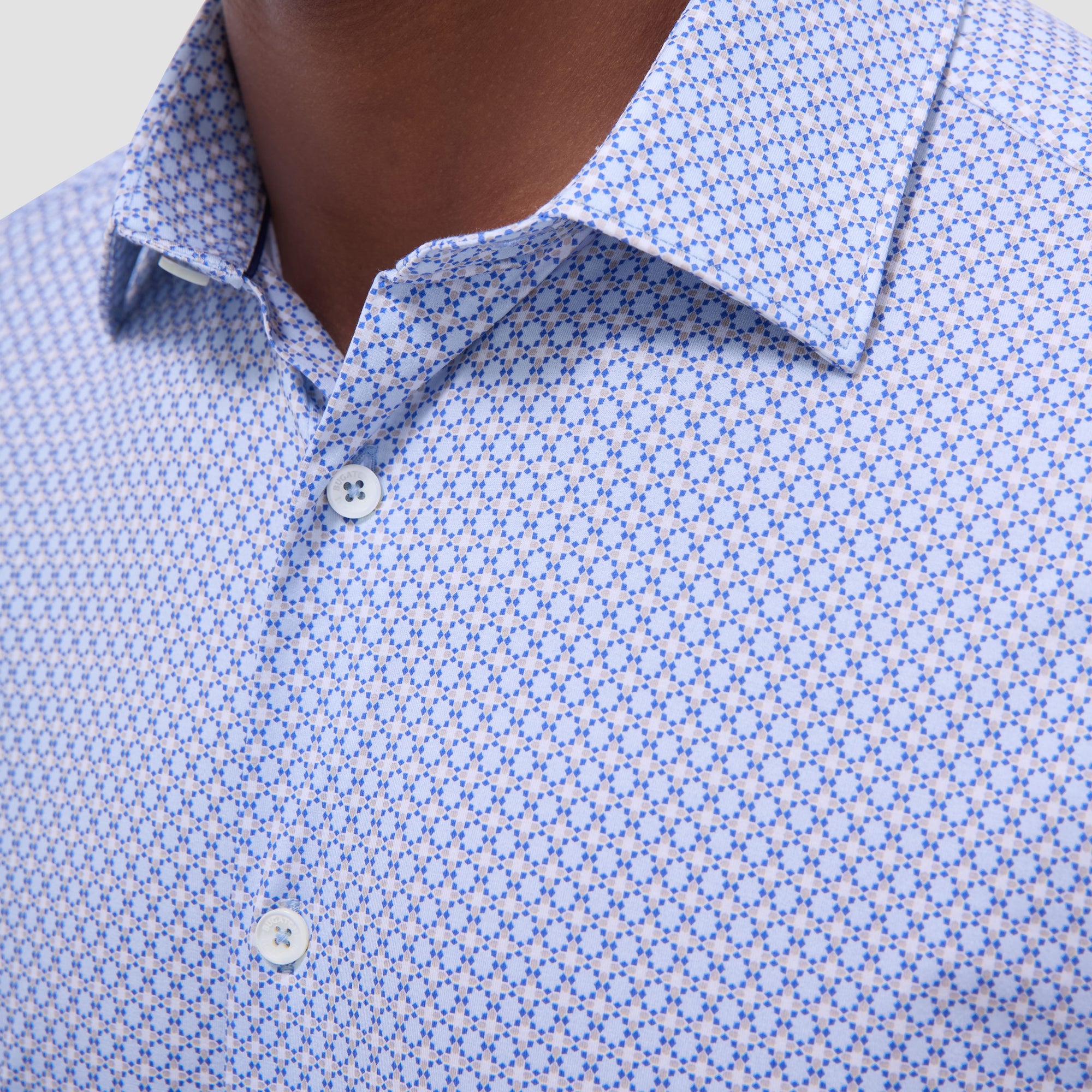 Miles Mosaic OoohCotton Short-Sleeve Shirt