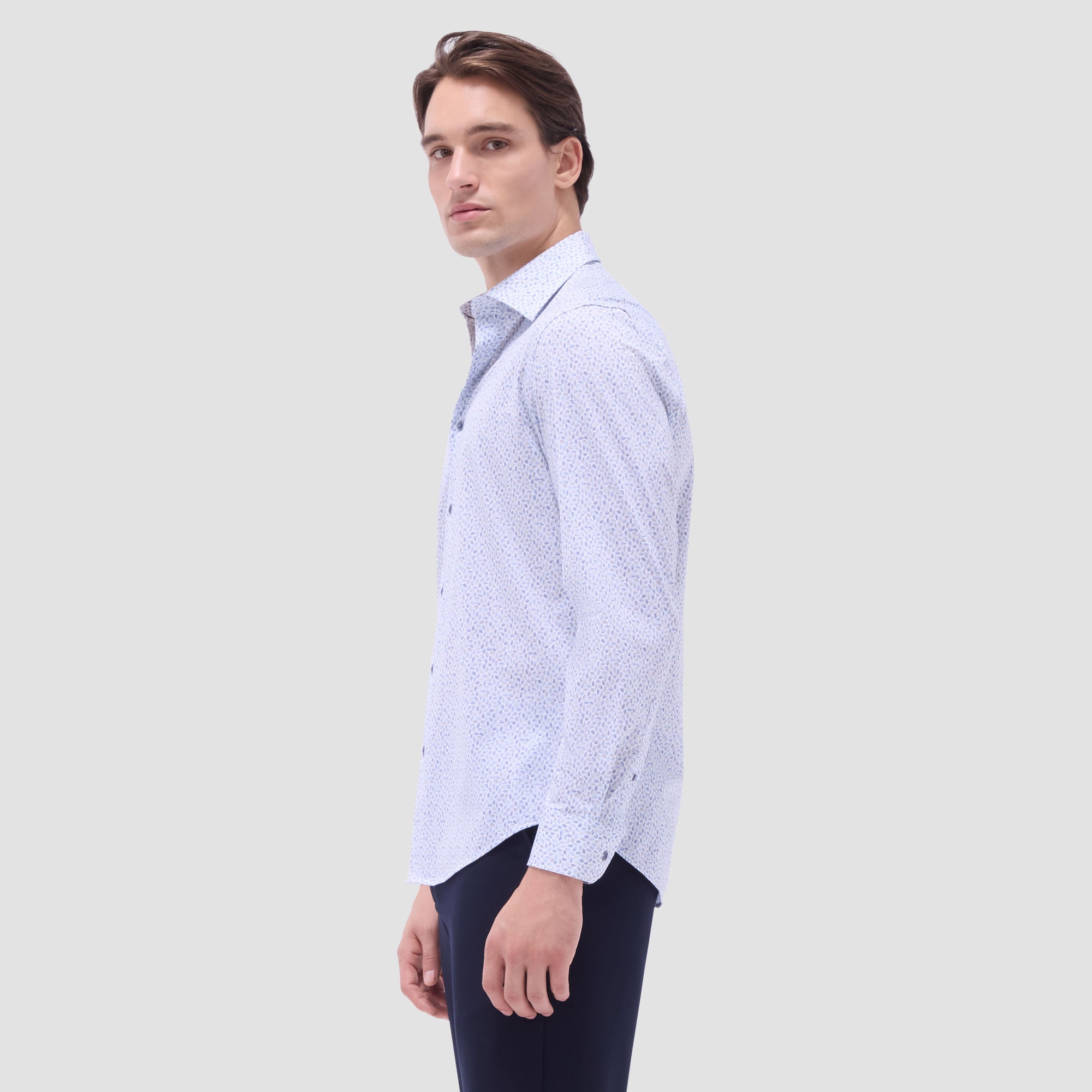 almond dress shirt Almond Tie Sleeve Shirt L