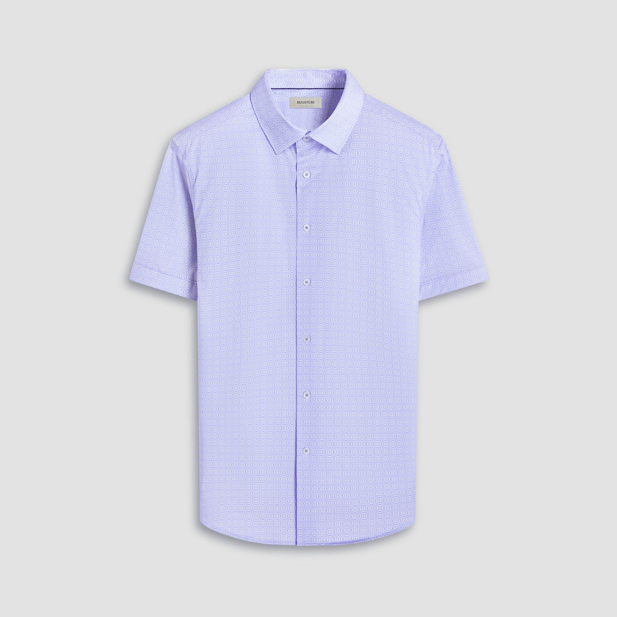 Miles Geometric OoohCotton Short-Sleeve Shirt