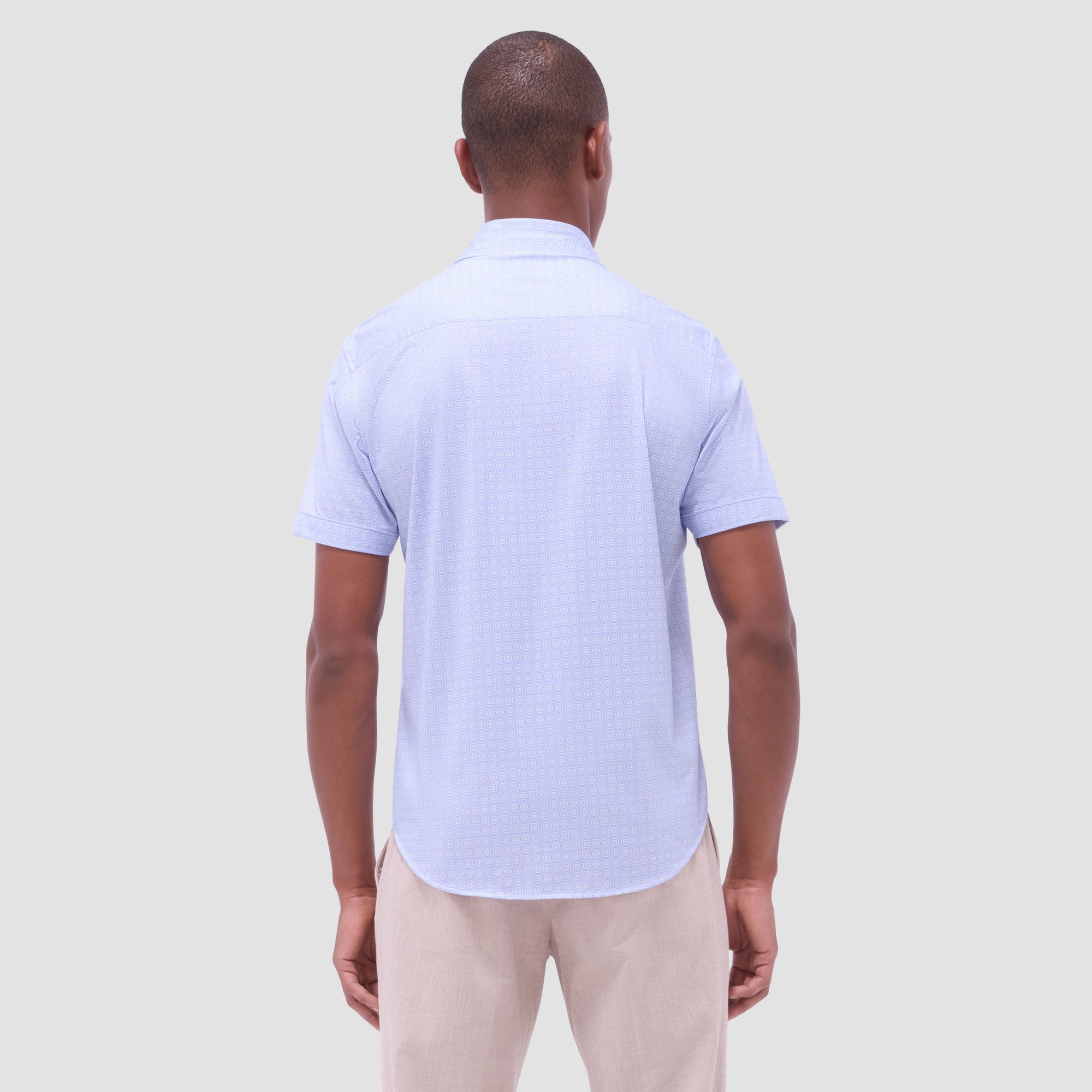Miles Geometric OoohCotton Short-Sleeve Shirt