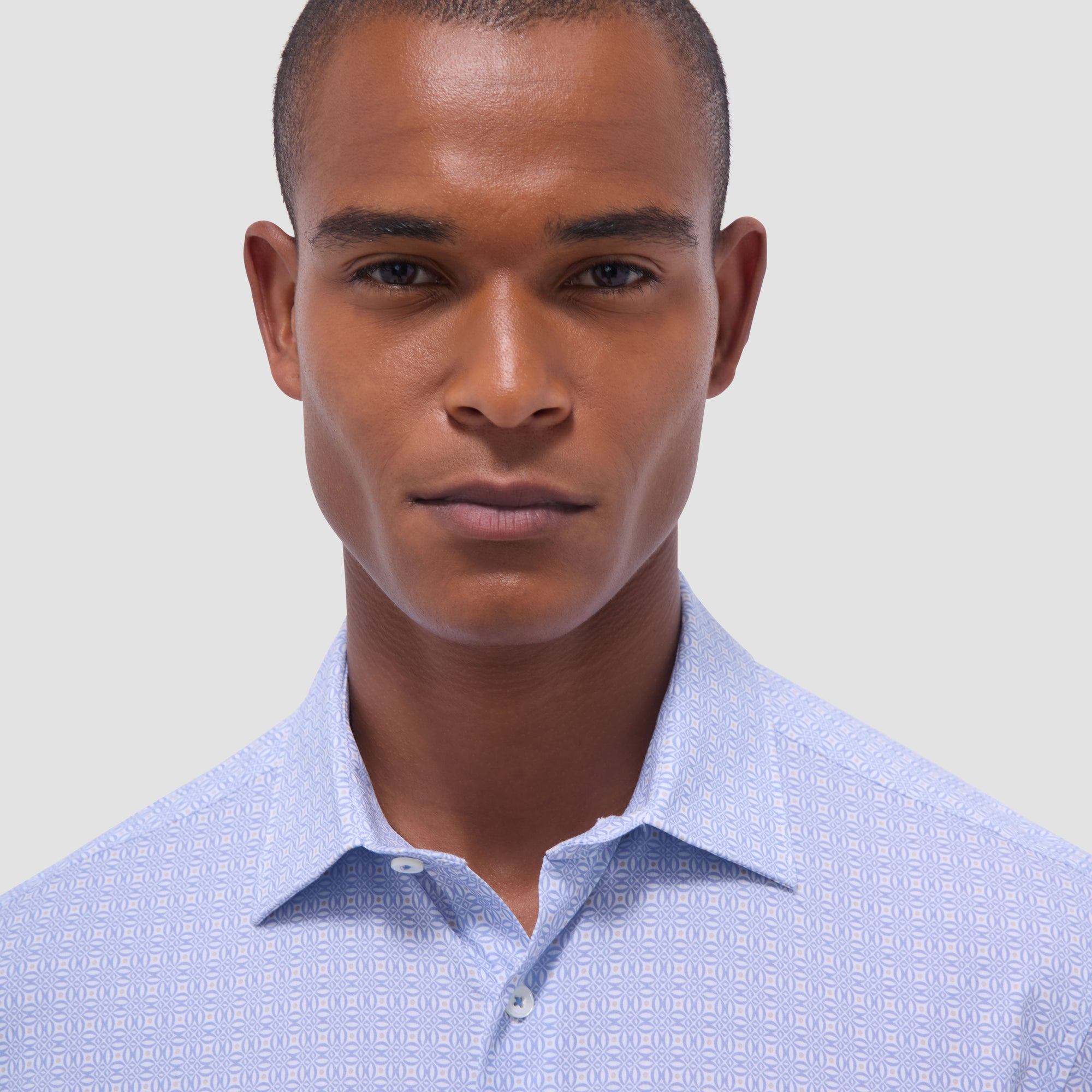 Miles Geometric OoohCotton Short-Sleeve Shirt