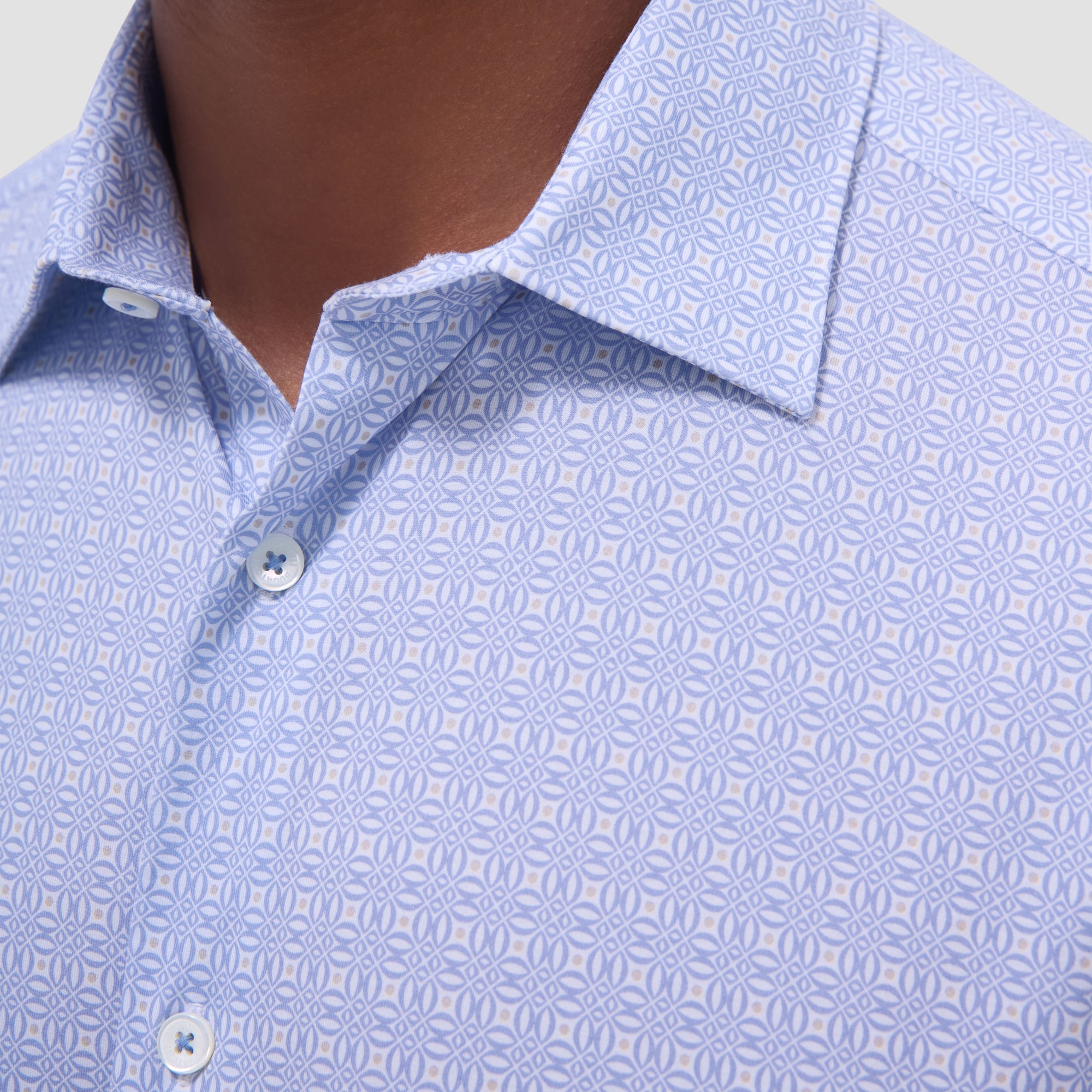 Miles Geometric OoohCotton Short-Sleeve Shirt