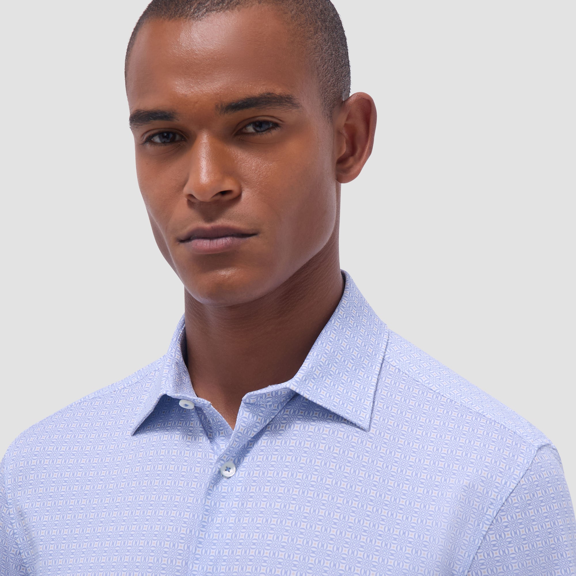 Miles Geometric OoohCotton Short-Sleeve Shirt