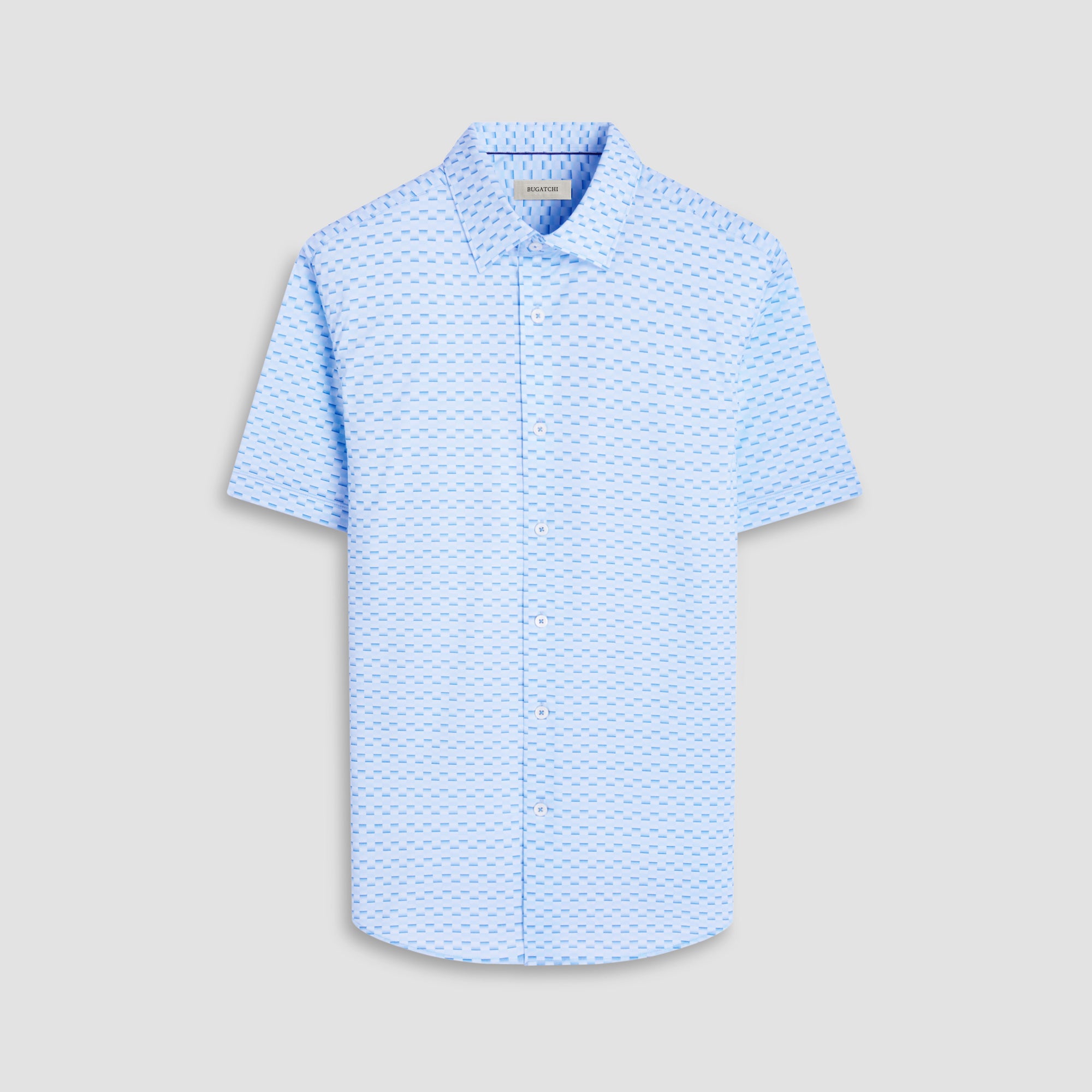 Miles Basketweave OoohCotton Short-Sleeve Shirt