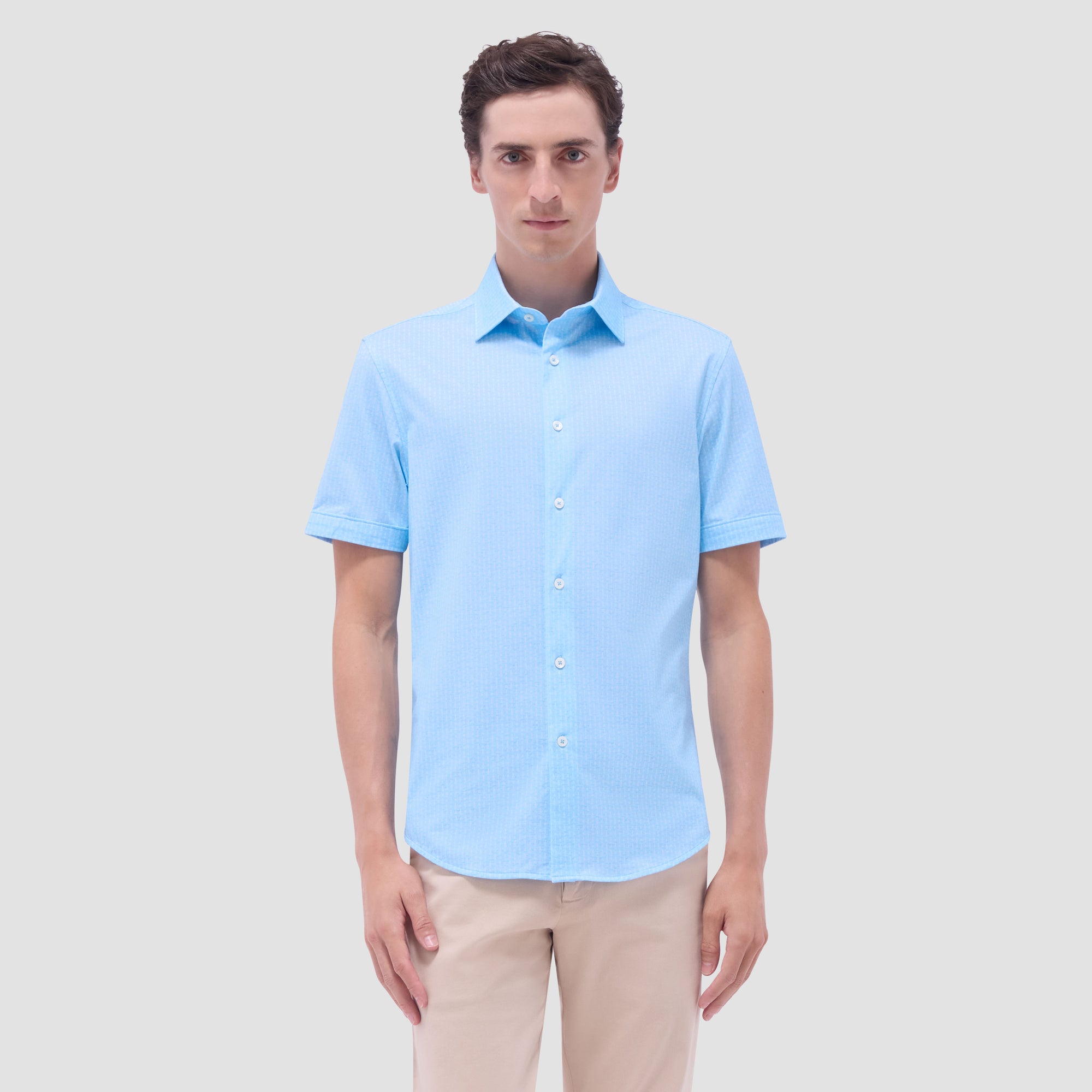 Miles Bowling Pin OoohCotton Short-Sleeve Shirt