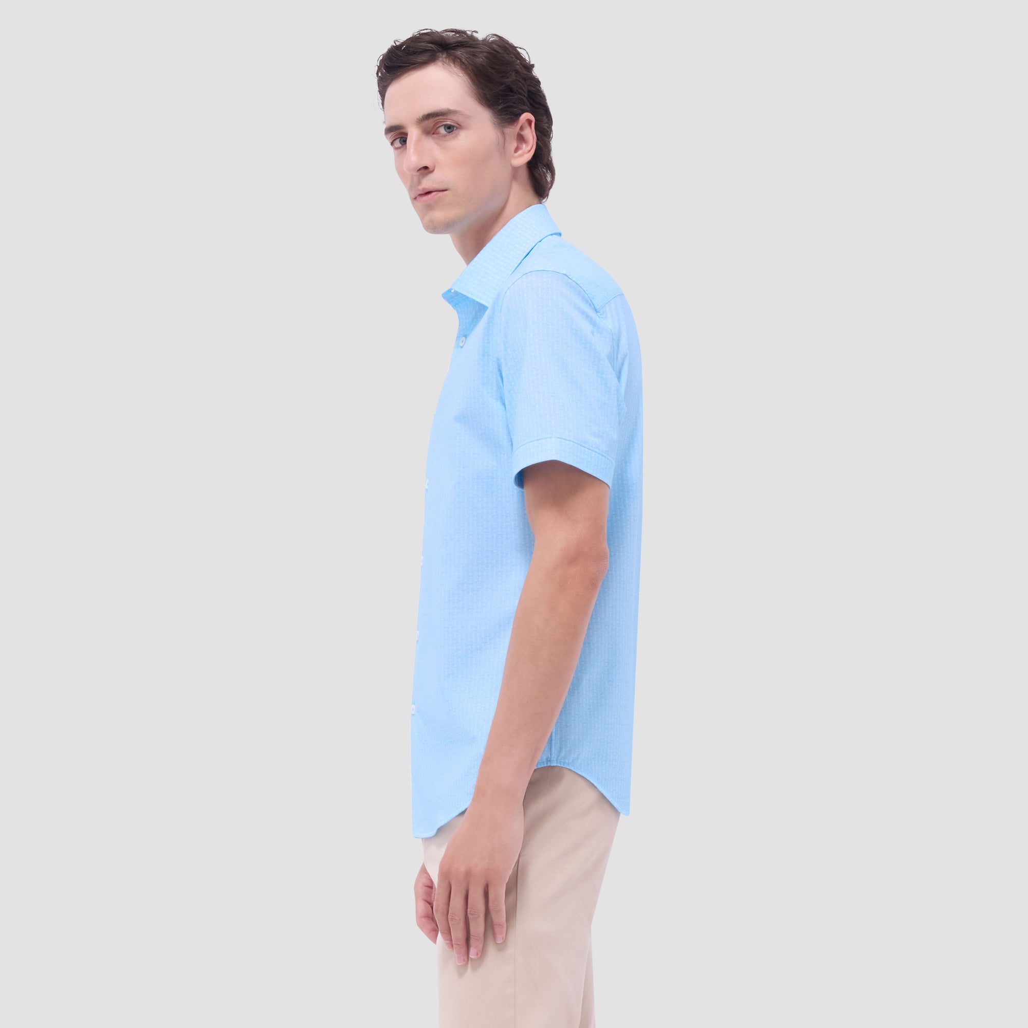 Miles Bowling Pin OoohCotton Short-Sleeve Shirt