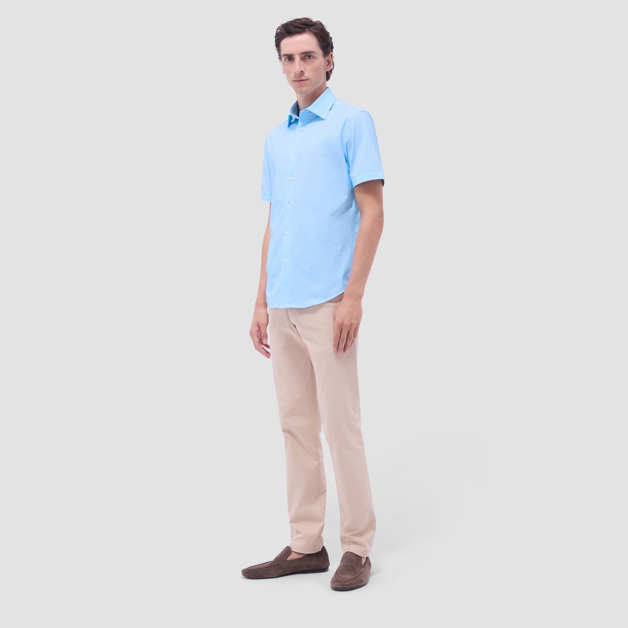 Miles Bowling Pin OoohCotton Short-Sleeve Shirt