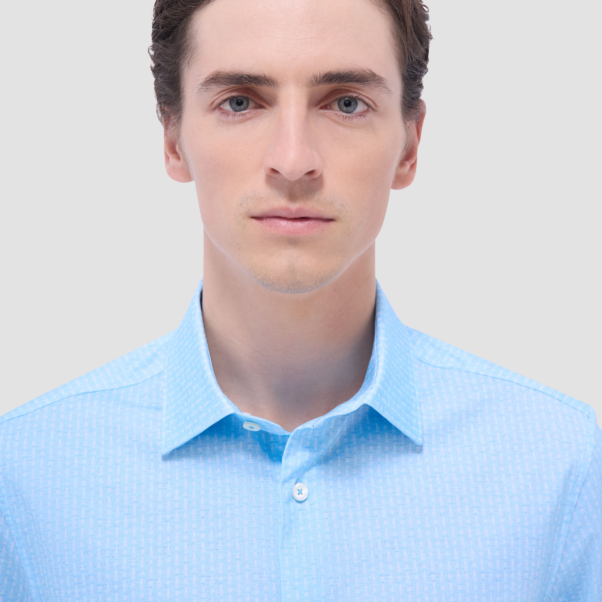 Miles Bowling Pin OoohCotton Short-Sleeve Shirt