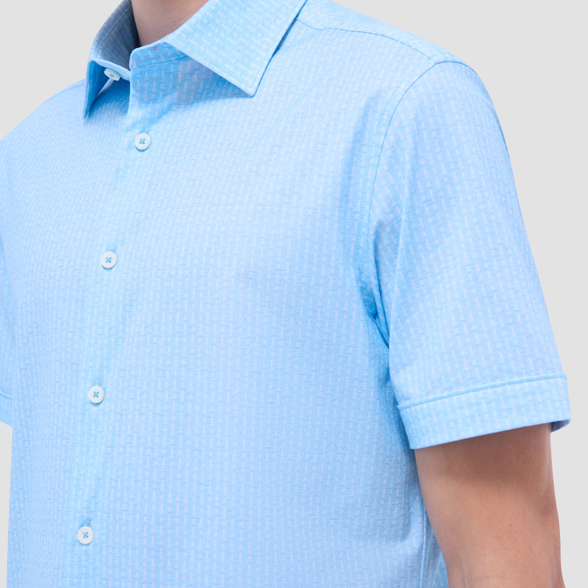 Miles Bowling Pin OoohCotton Short-Sleeve Shirt