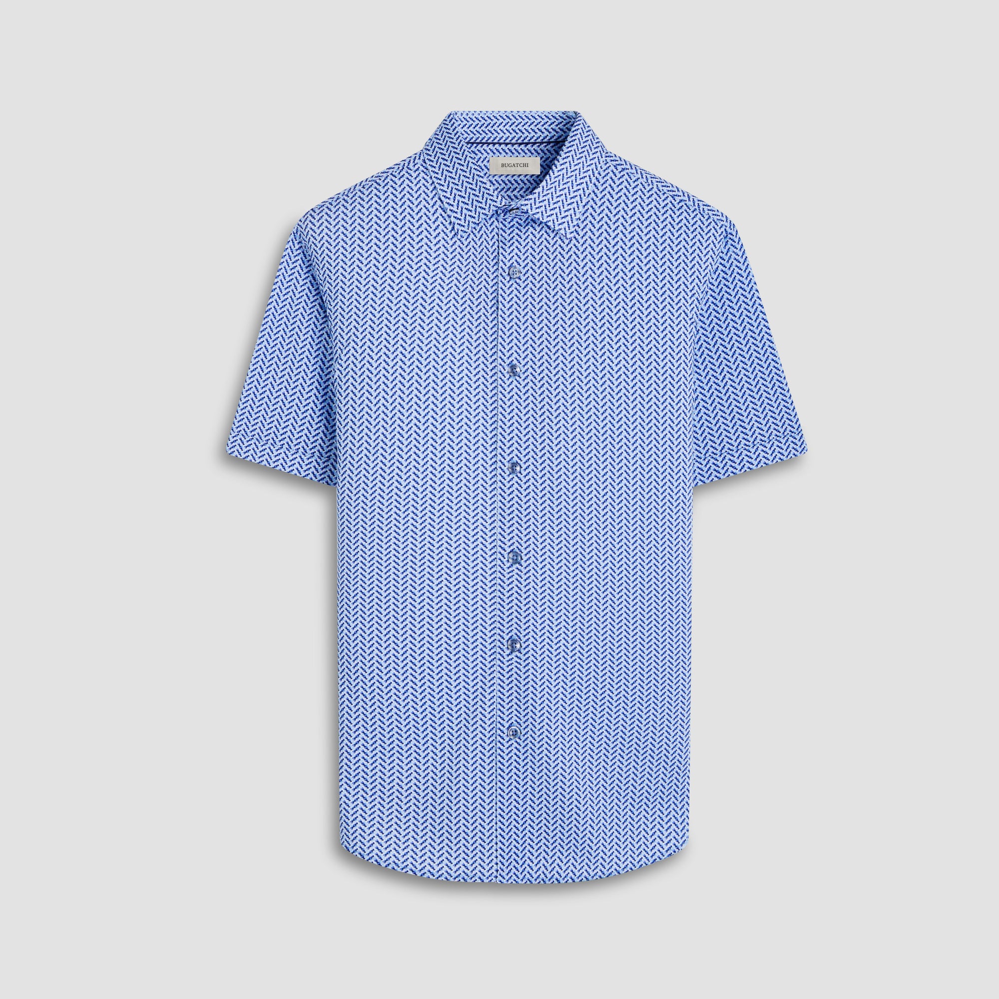 Miles Geometric OoohCotton Short-Sleeve Shirt