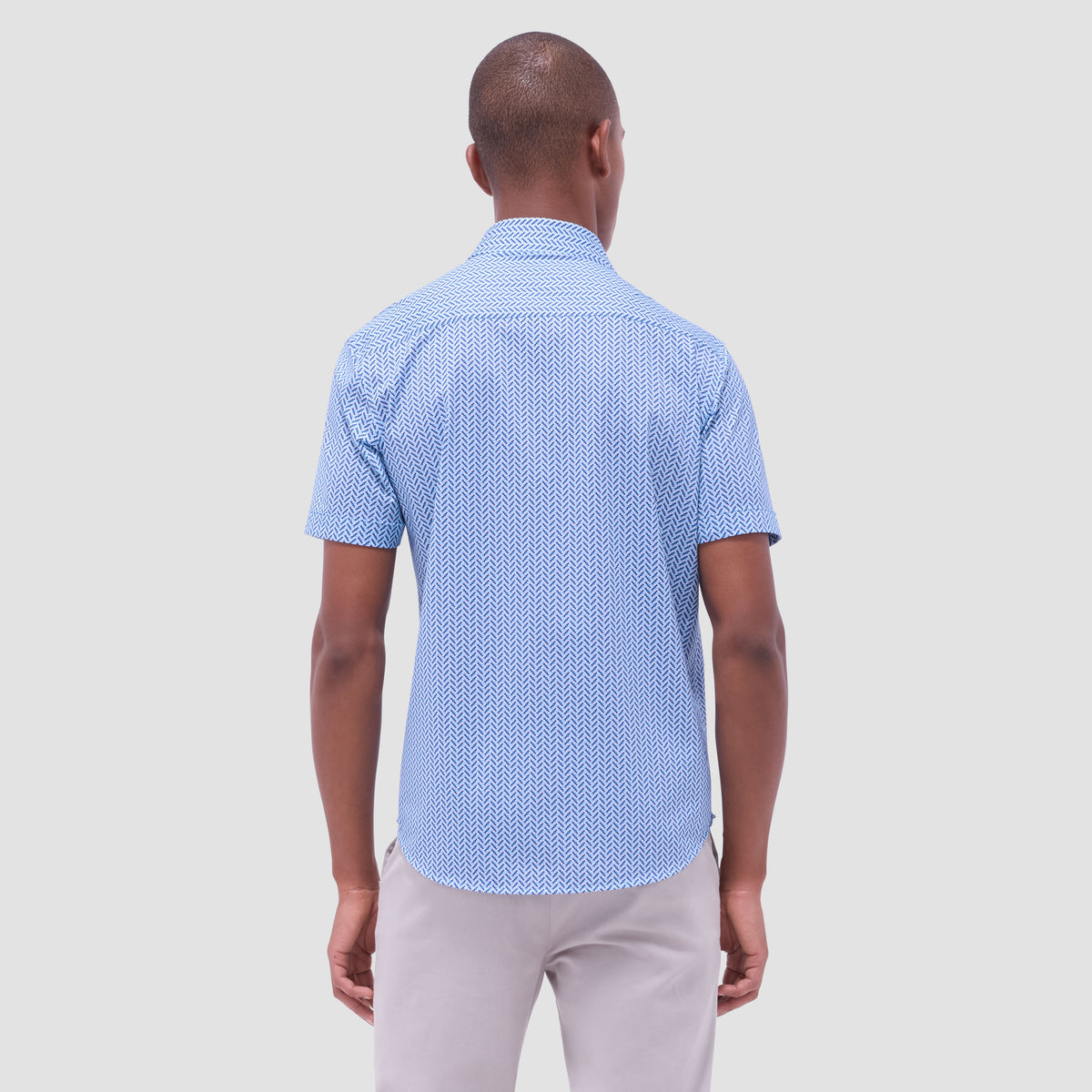 Miles Geometric OoohCotton Short-Sleeve Shirt