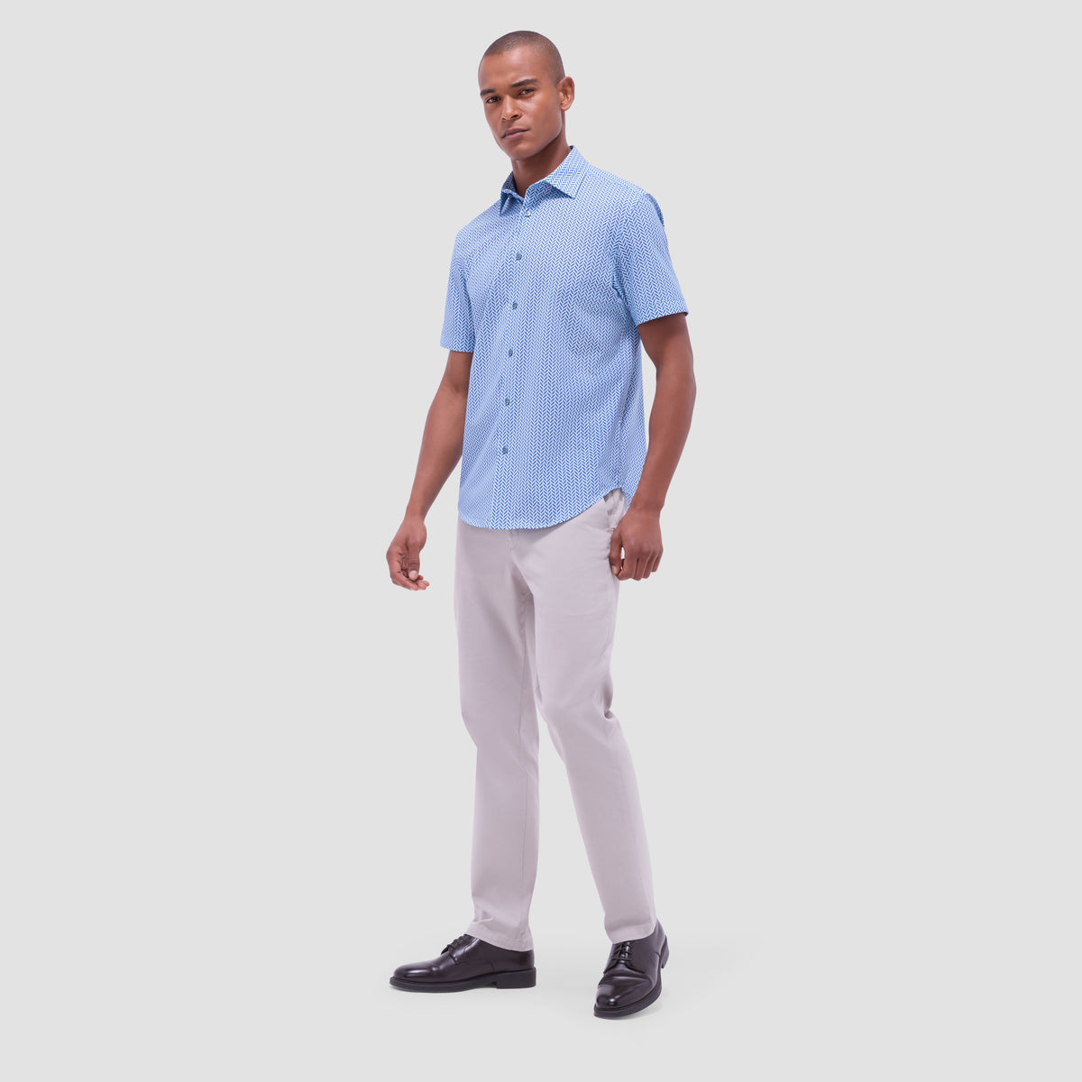 Miles Geometric OoohCotton Short-Sleeve Shirt