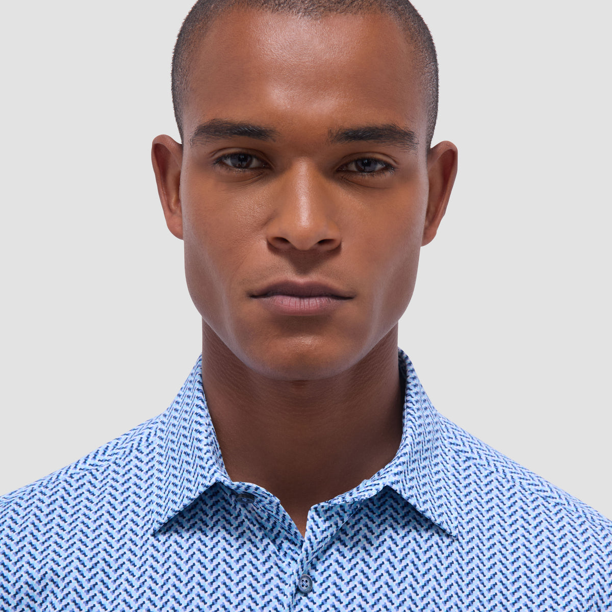 Miles Geometric OoohCotton Short-Sleeve Shirt