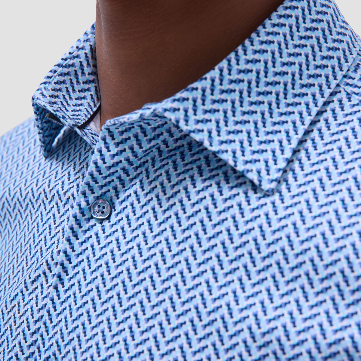 Miles Geometric OoohCotton Short-Sleeve Shirt