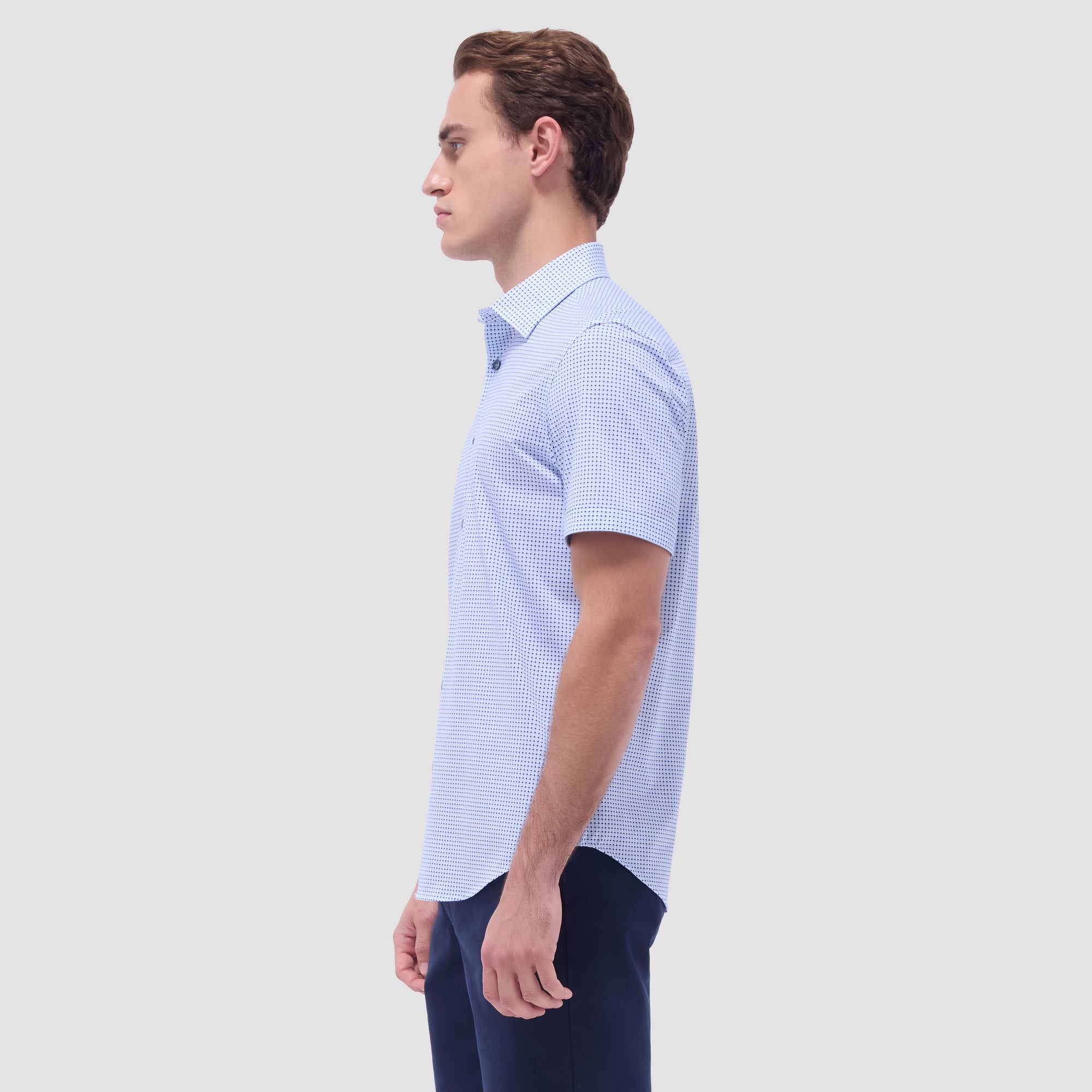 Miles Geometric OoohCotton Short-Sleeve Shirt