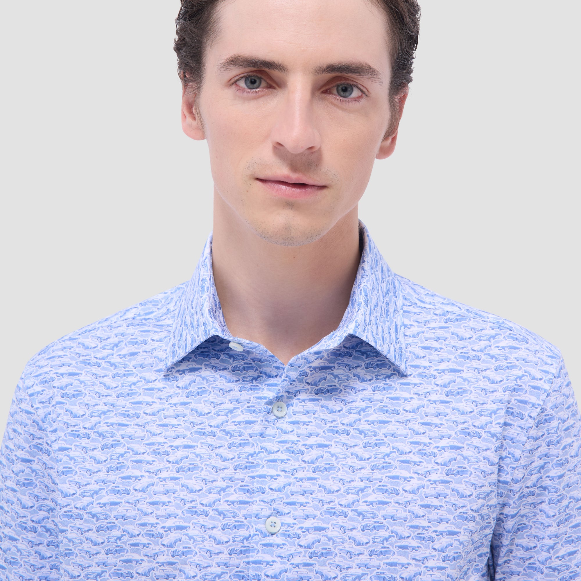 Miles Vintage Car OoohCotton Short-Sleeve Shirt