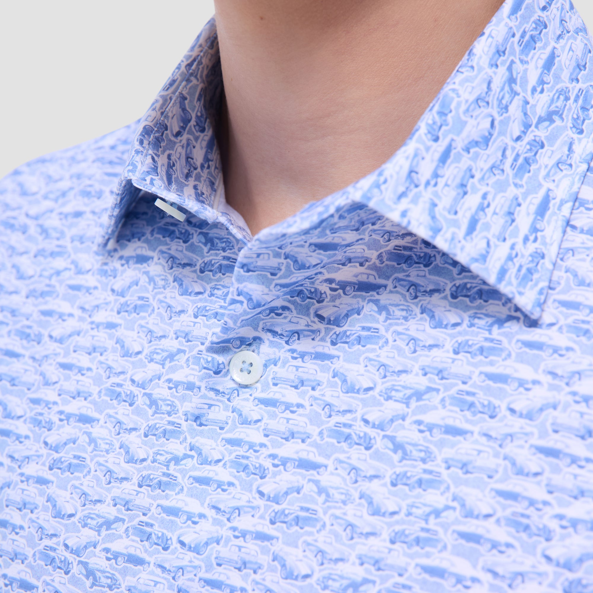 Miles Vintage Car OoohCotton Short-Sleeve Shirt