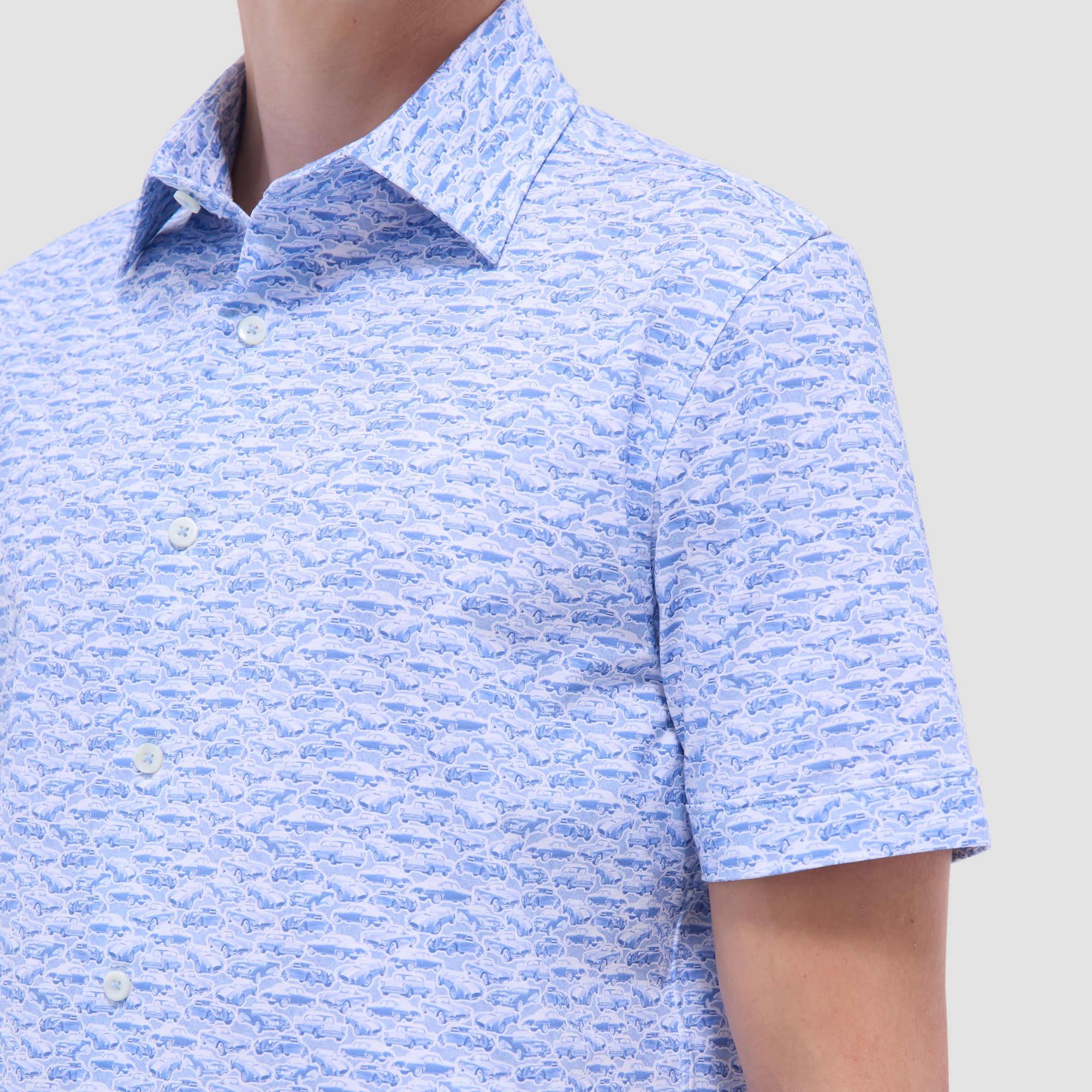 Miles Vintage Car OoohCotton Short-Sleeve Shirt