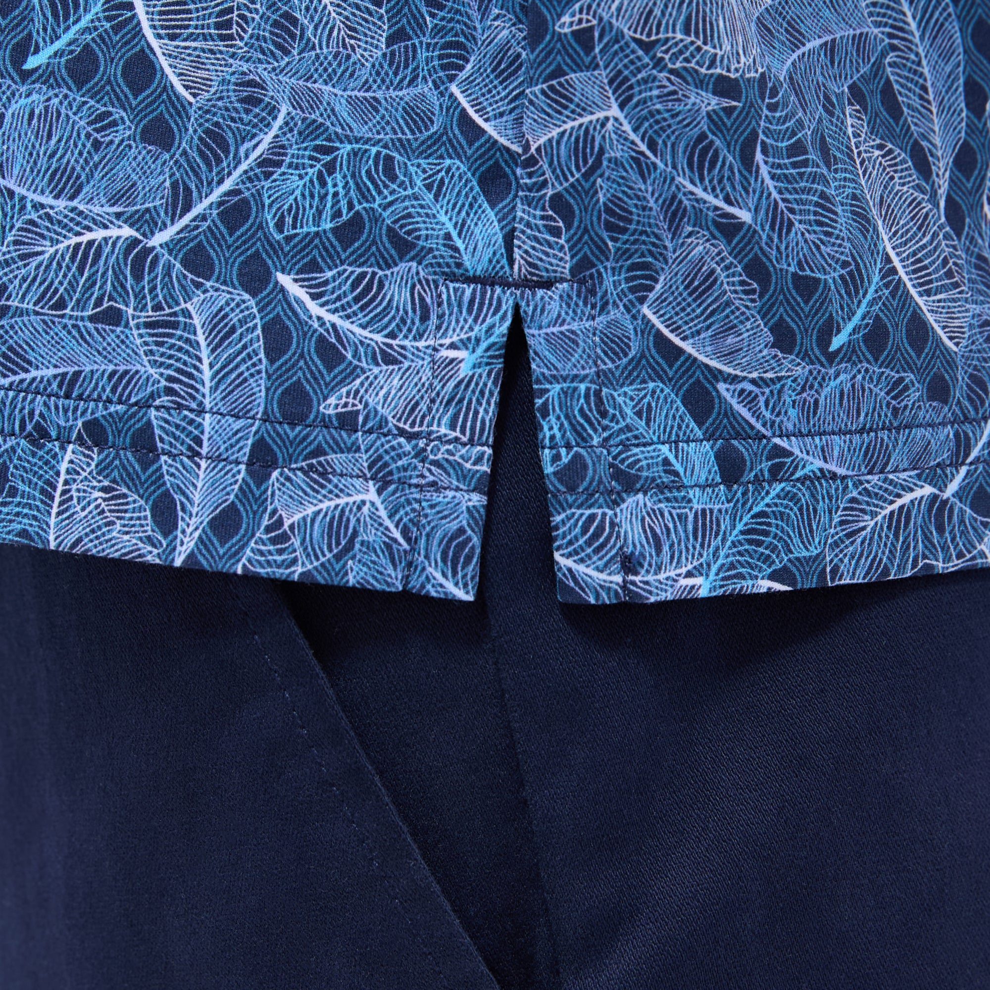 Milo Leaf Print OoohCotton Short-Sleeve Shirt