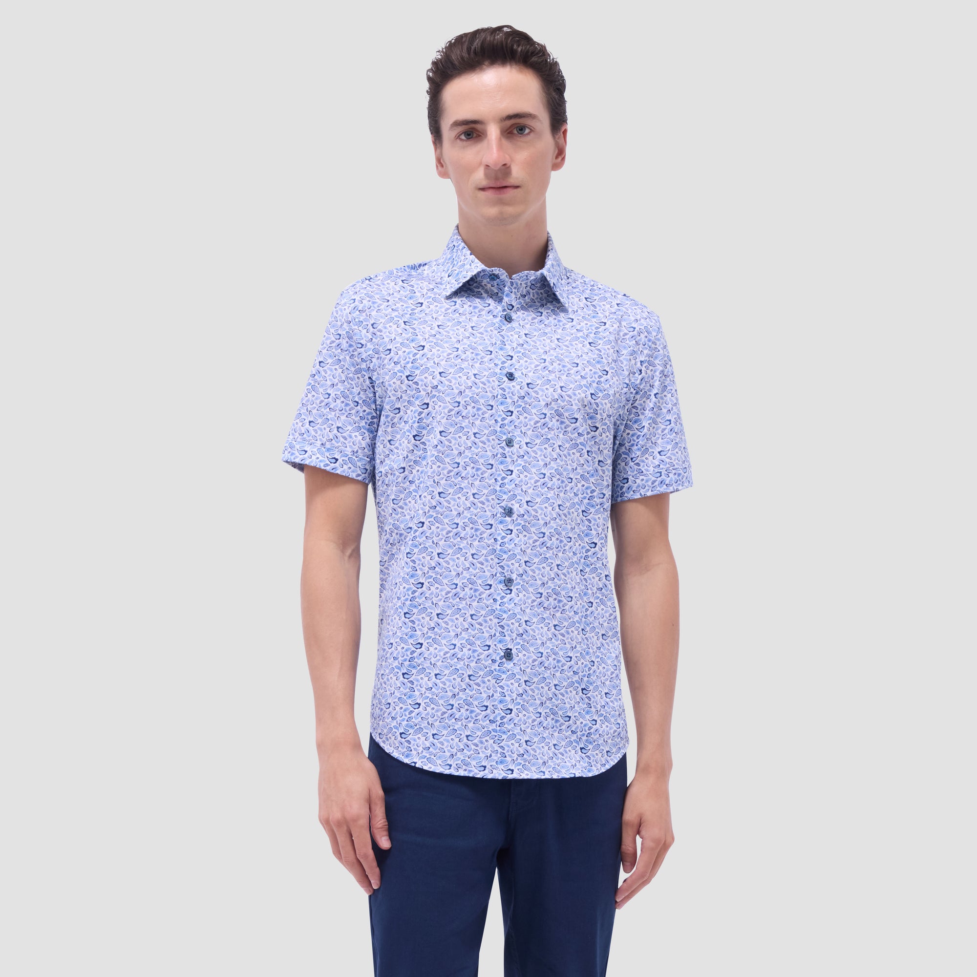 Miles Paisley OoohCotton Short-Sleeve Shirt
