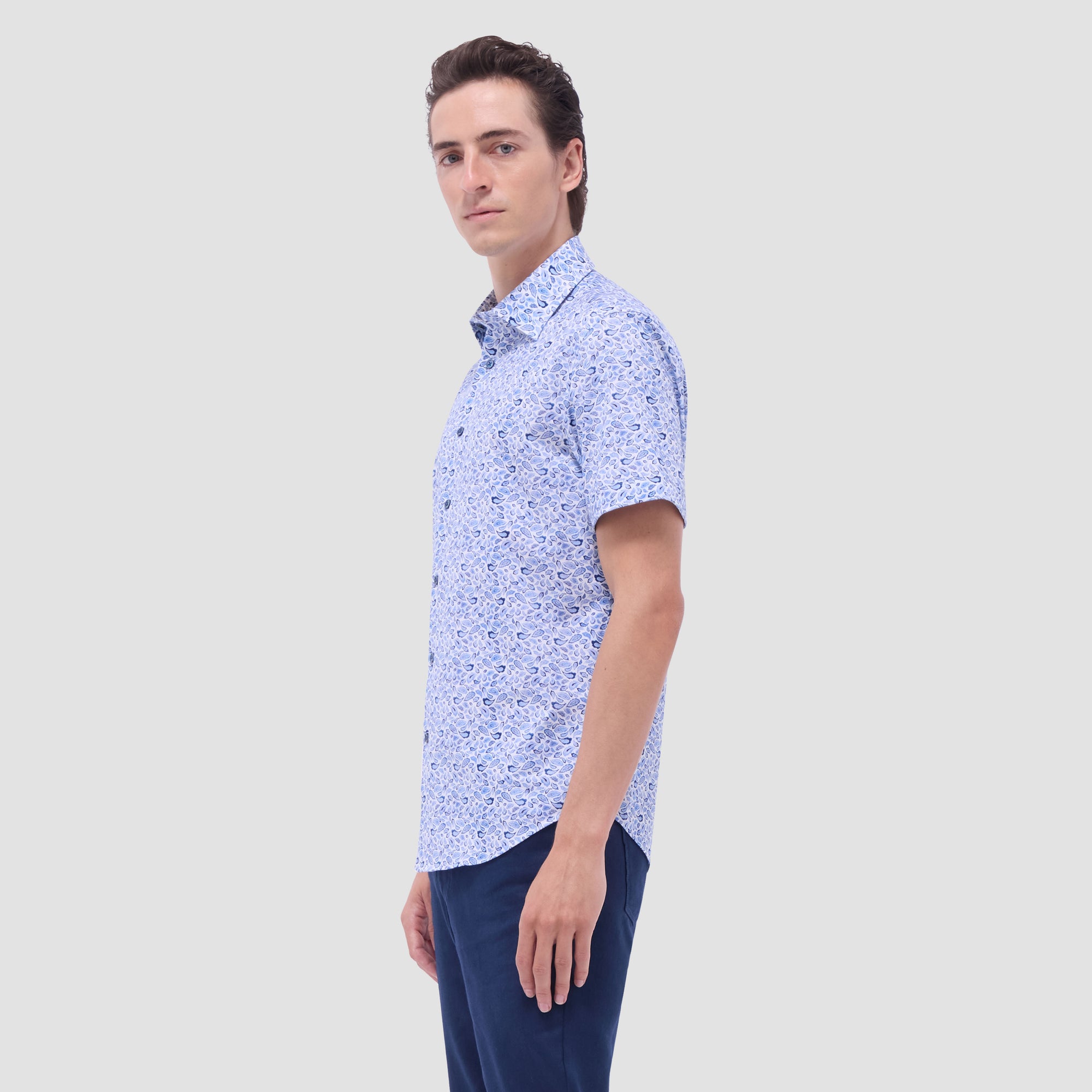 Miles Paisley OoohCotton Short-Sleeve Shirt