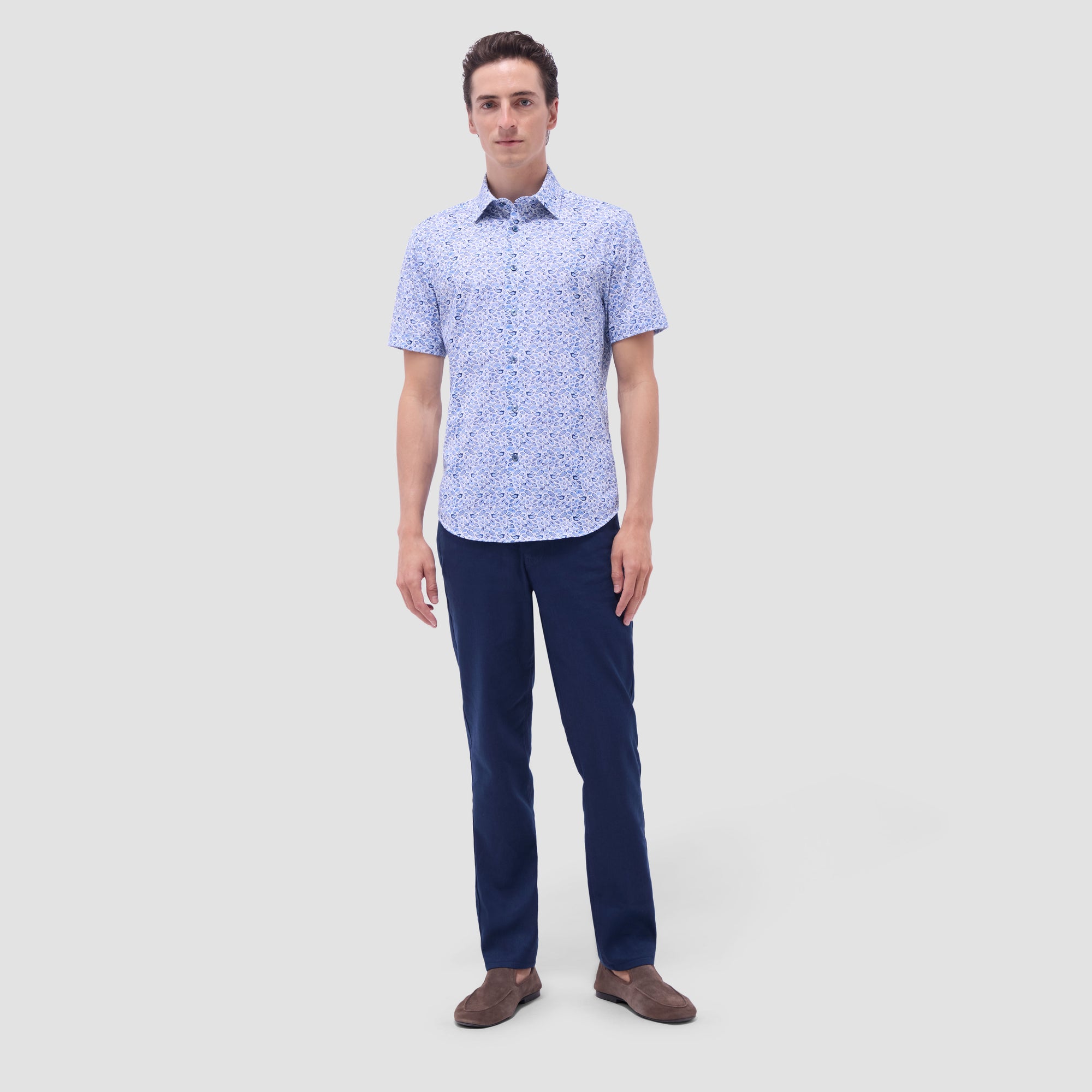 Miles Paisley OoohCotton Short-Sleeve Shirt