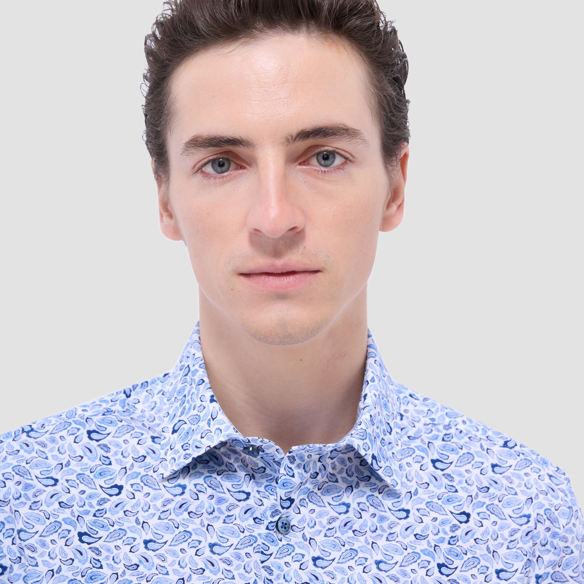 Miles Paisley OoohCotton Short-Sleeve Shirt