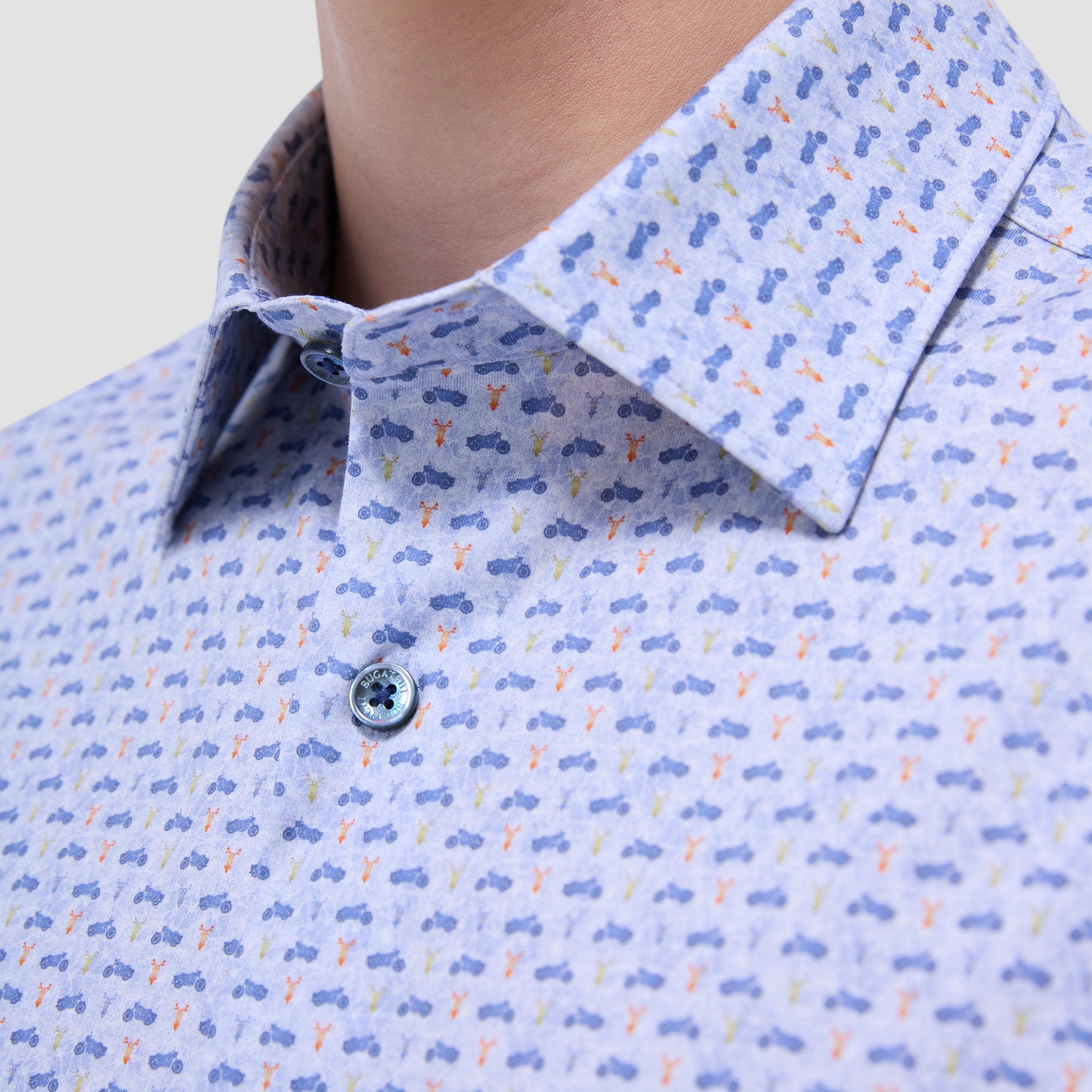 Miles Motorcycle OoohCotton Short-Sleeve Shirt